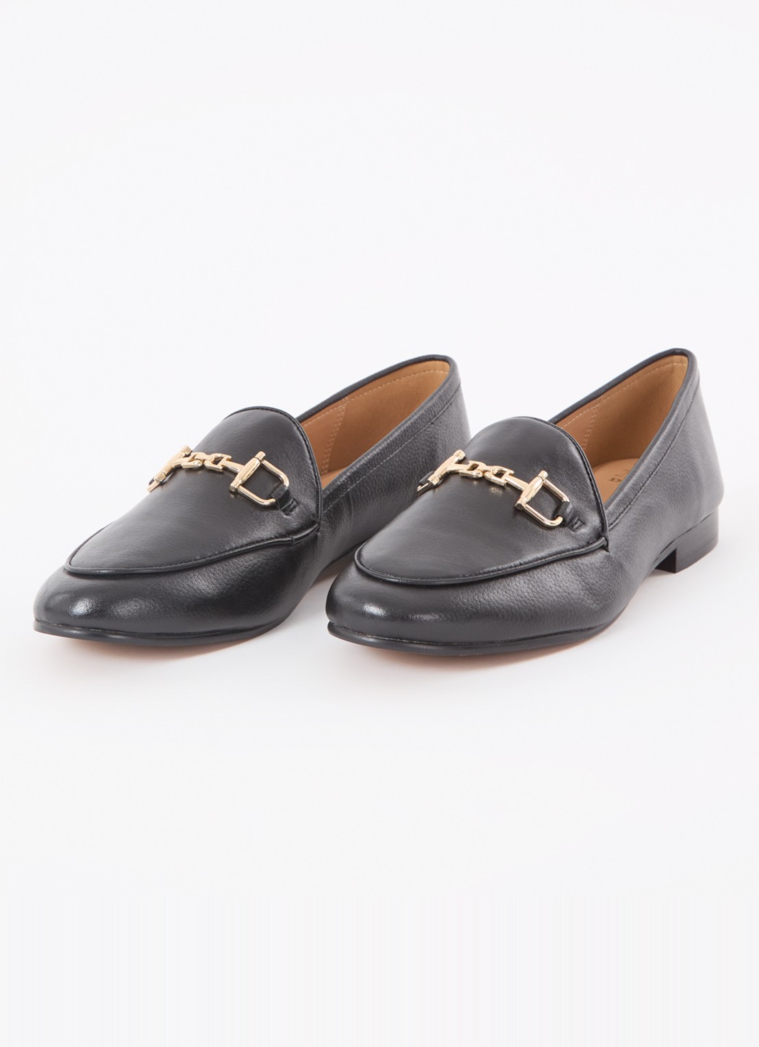Dune London Wide Fit Glair loafer - detail zwart
