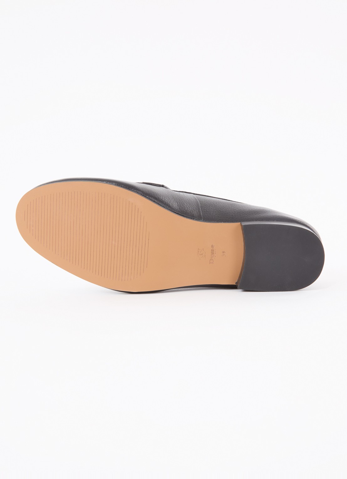 Dune London Wide Fit Glair loafer - detail 3 zwart