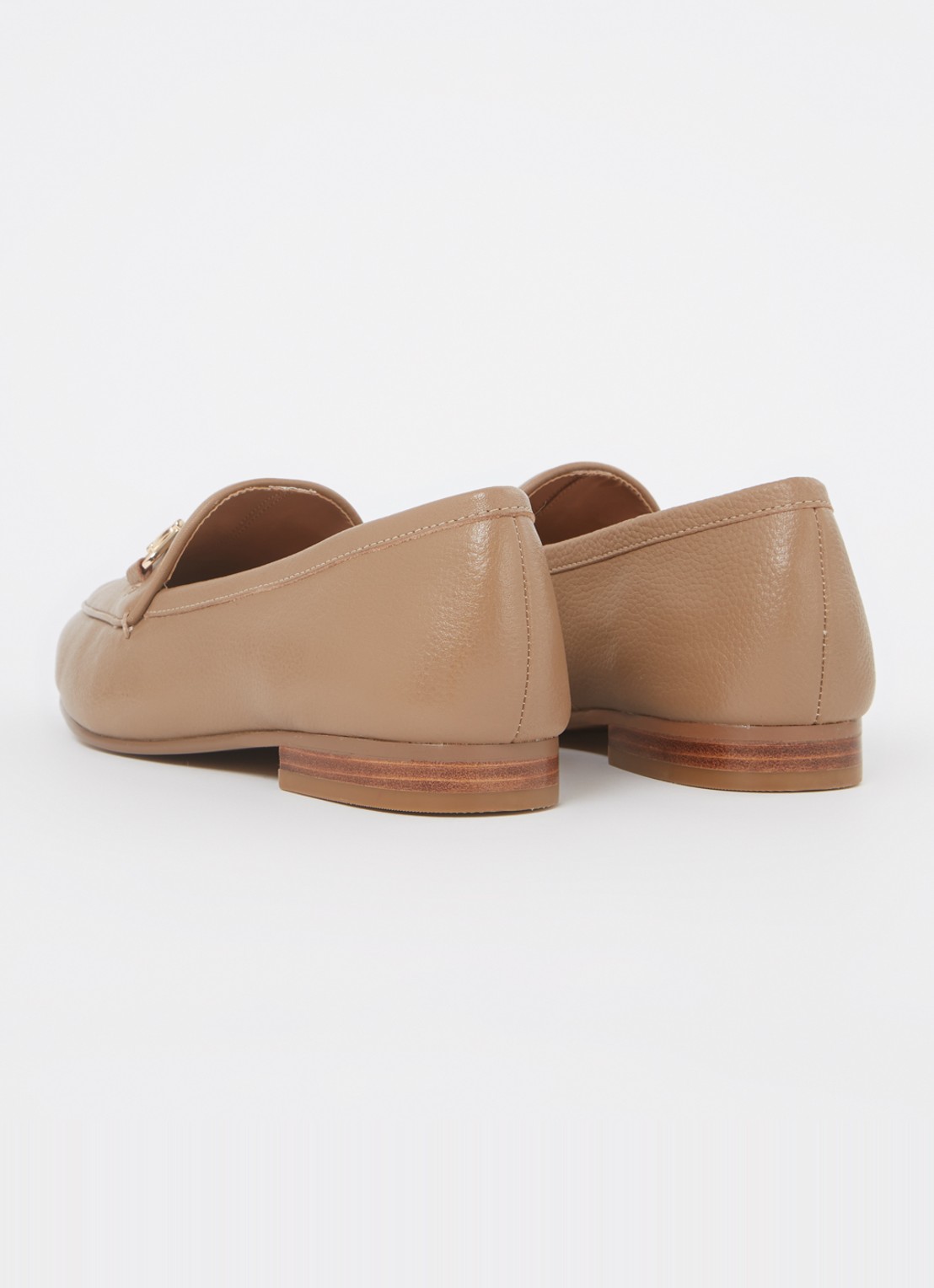 Dune London Wide Fit Glair loafer - achterkant 5 camel