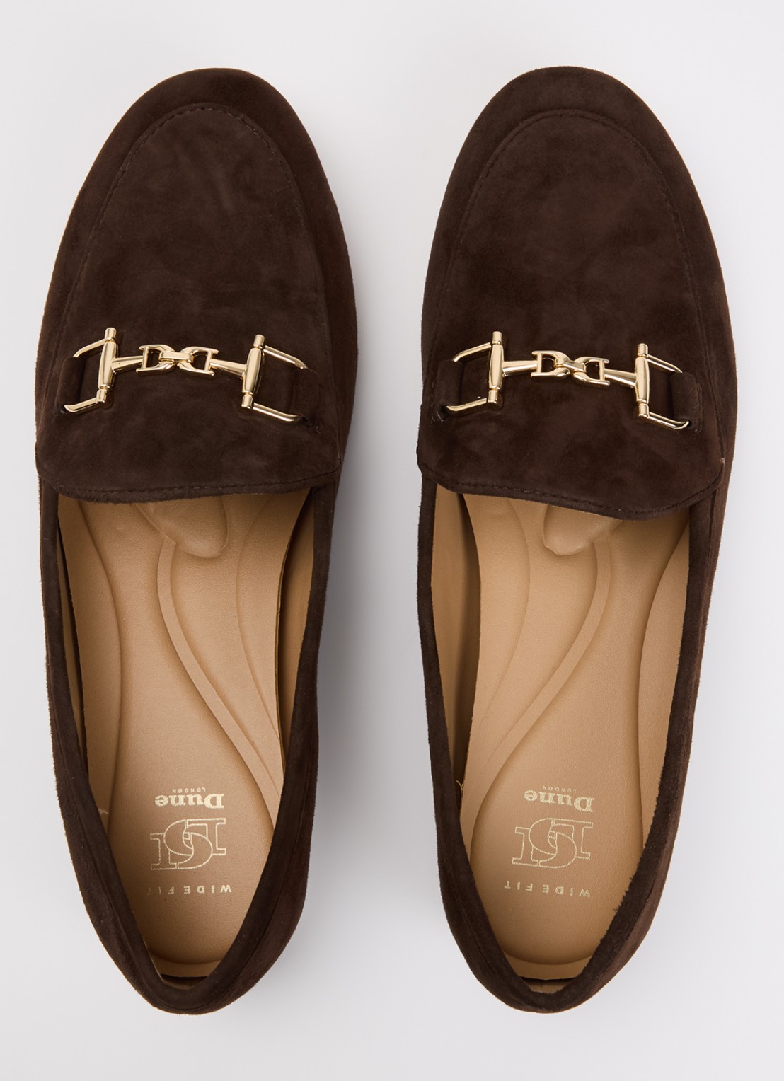 Dune London Wide Fit Glair loafer - detail 4 donkerbruin