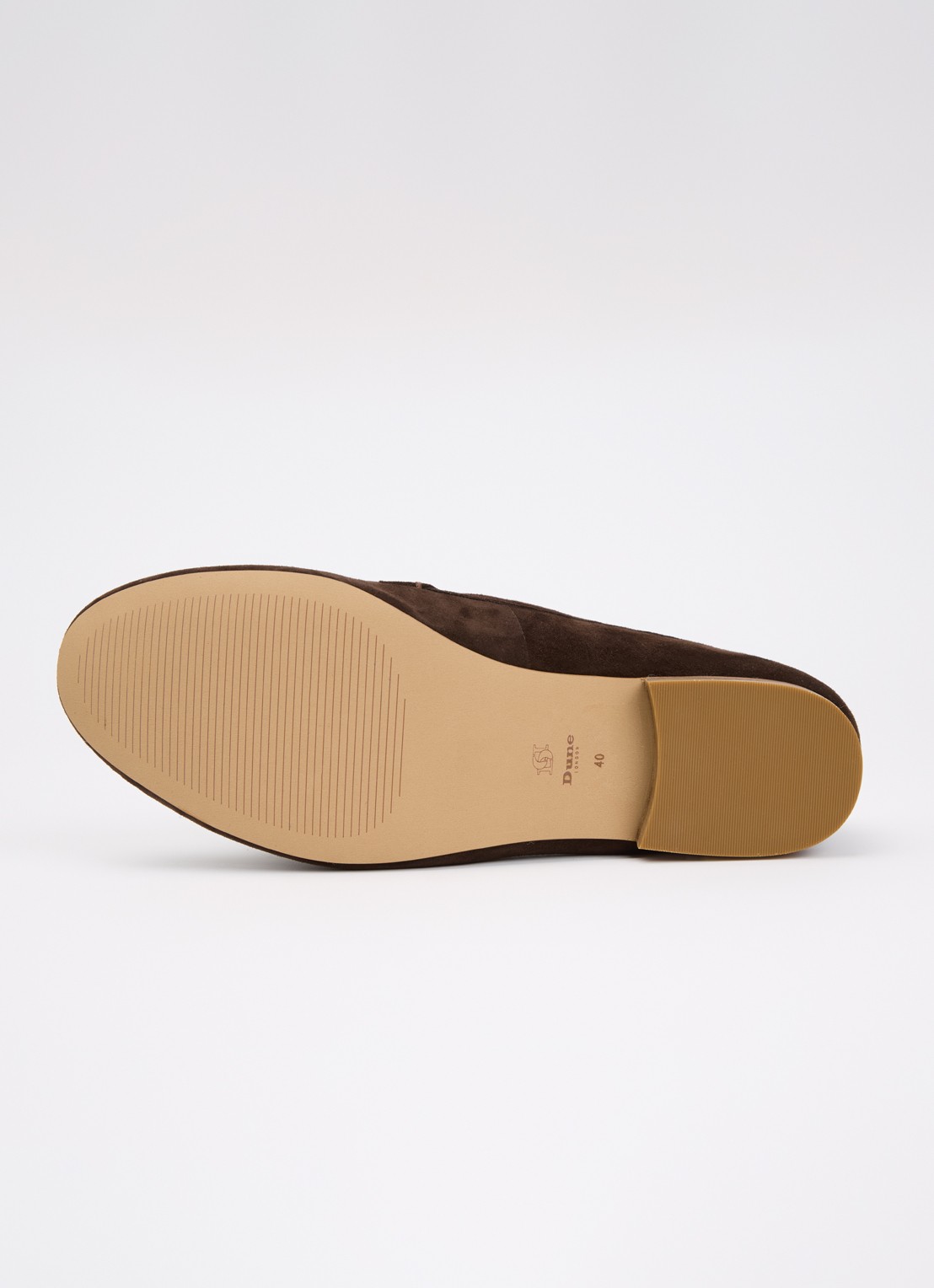 Dune London Wide Fit Glair loafer - detail 5 donkerbruin