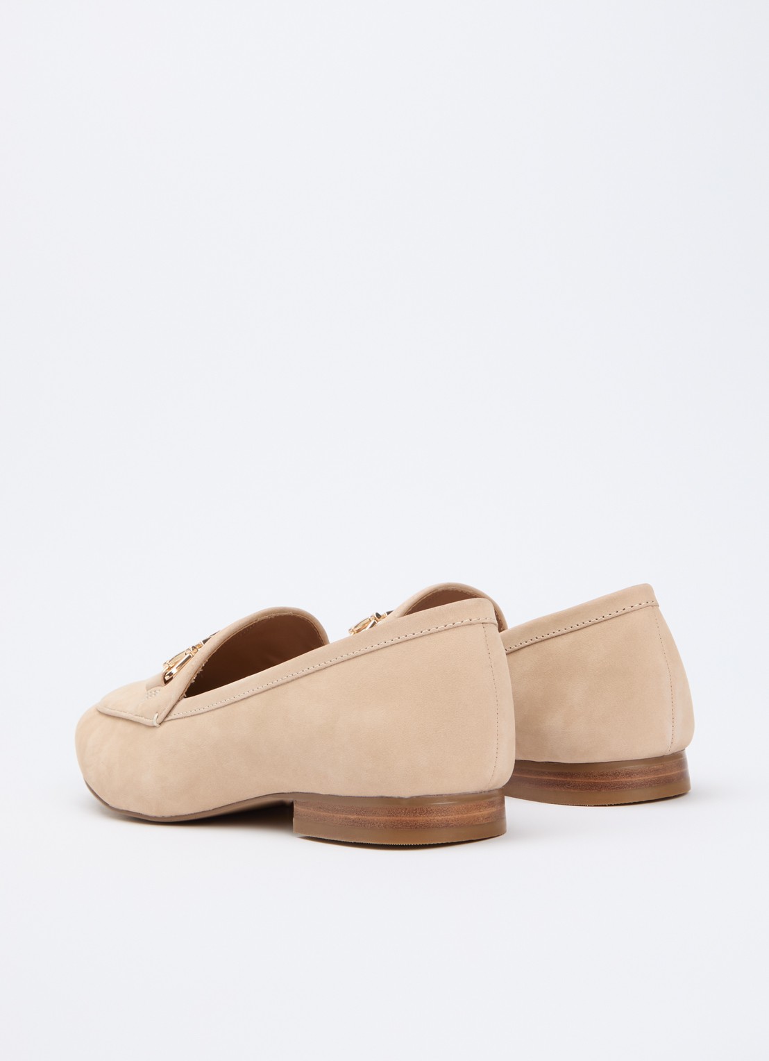 Dune London Wide Fit Glair loafer - achterkant 5 beige