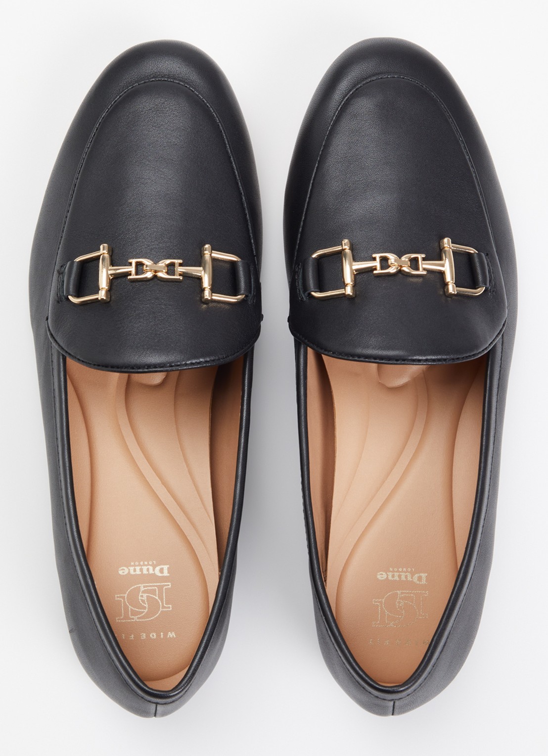 Dune London Wide Fit Glair loafer - detail 4 antraciet