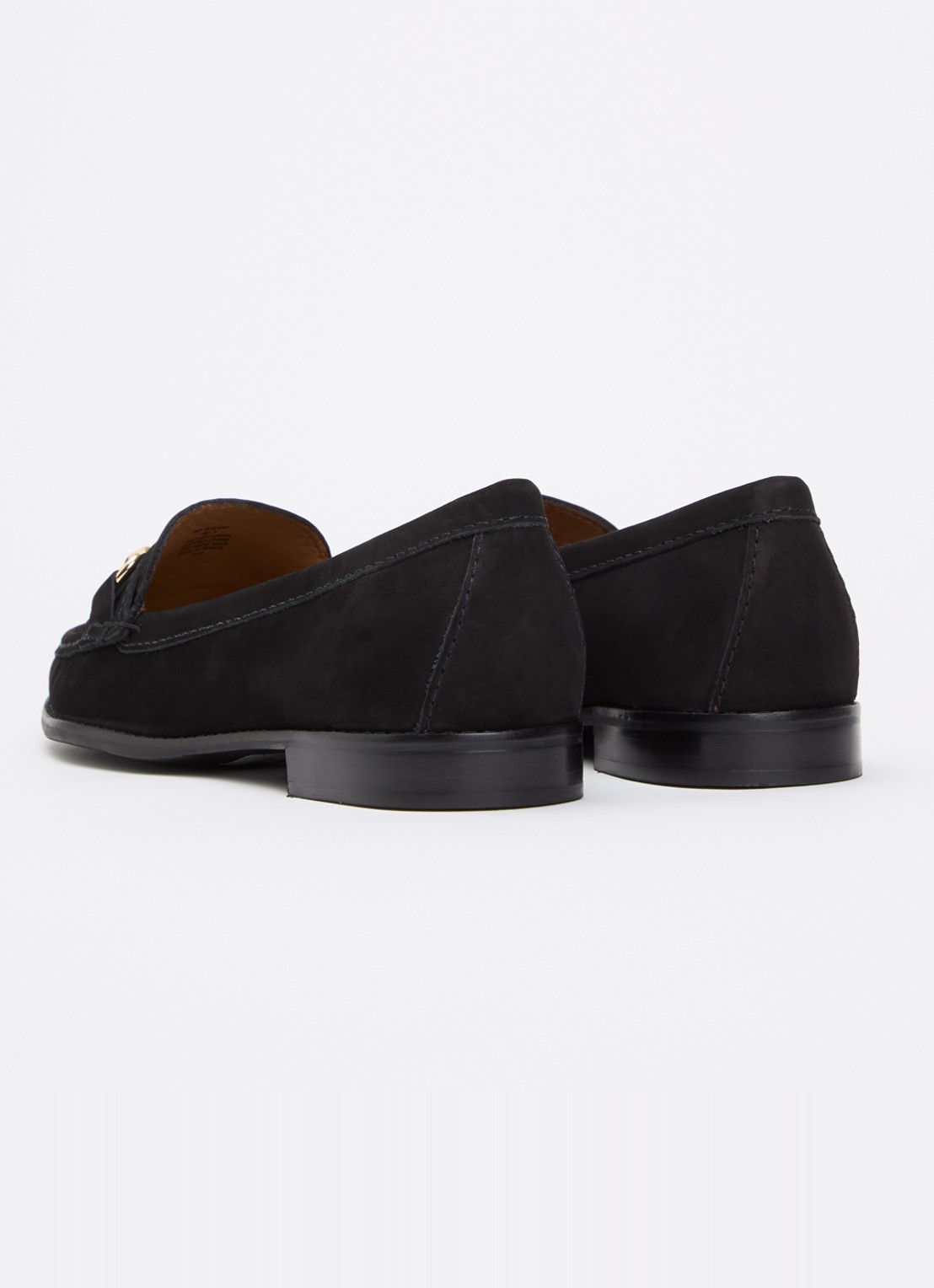 Dune London Wide Fit Glenny loafer - achterkant 5 zwart