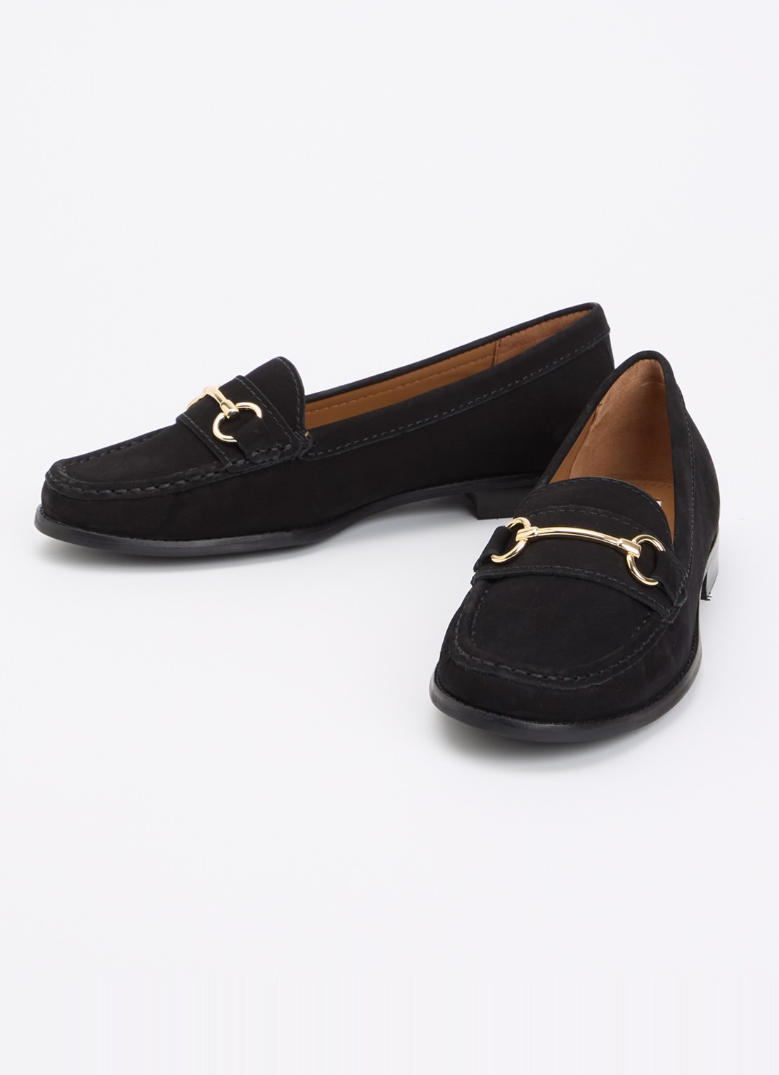 Dune London Wide Fit Glenny loafer - detail zwart