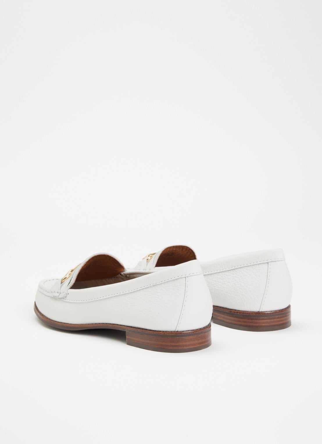 Dune London Wide Fit Glenny loafer - achterkant 4 wit
