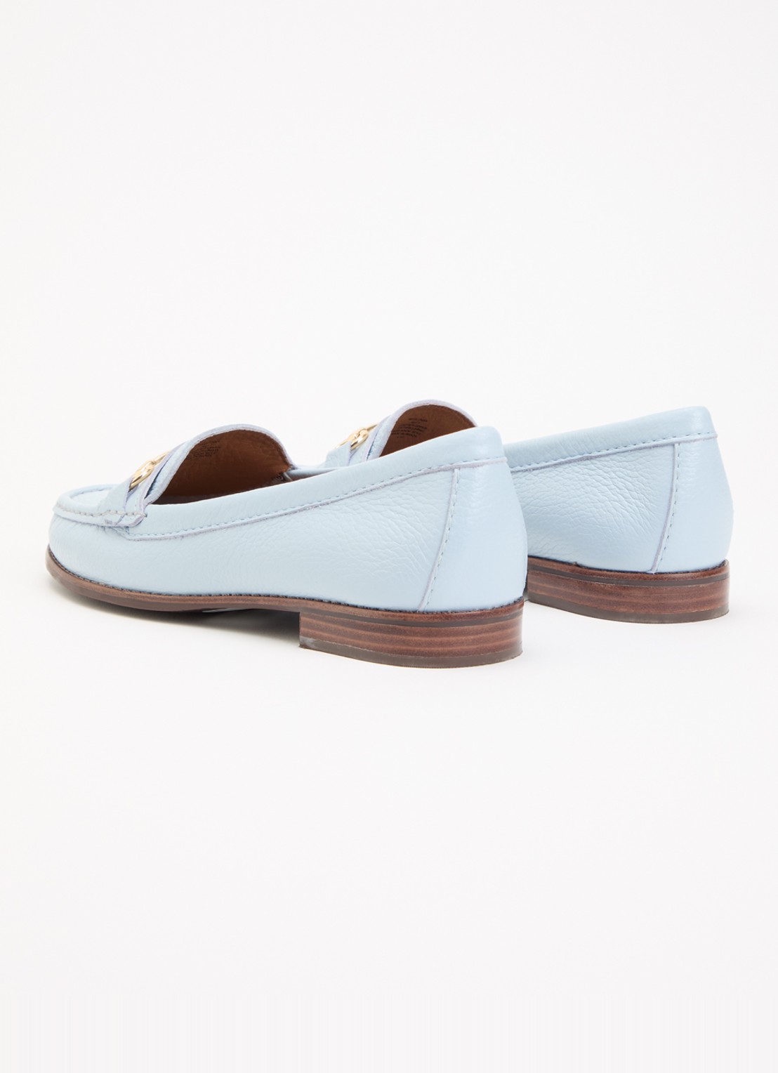 Dune London Wide Fit Glenny loafer - achterkant 5 lichtblauw