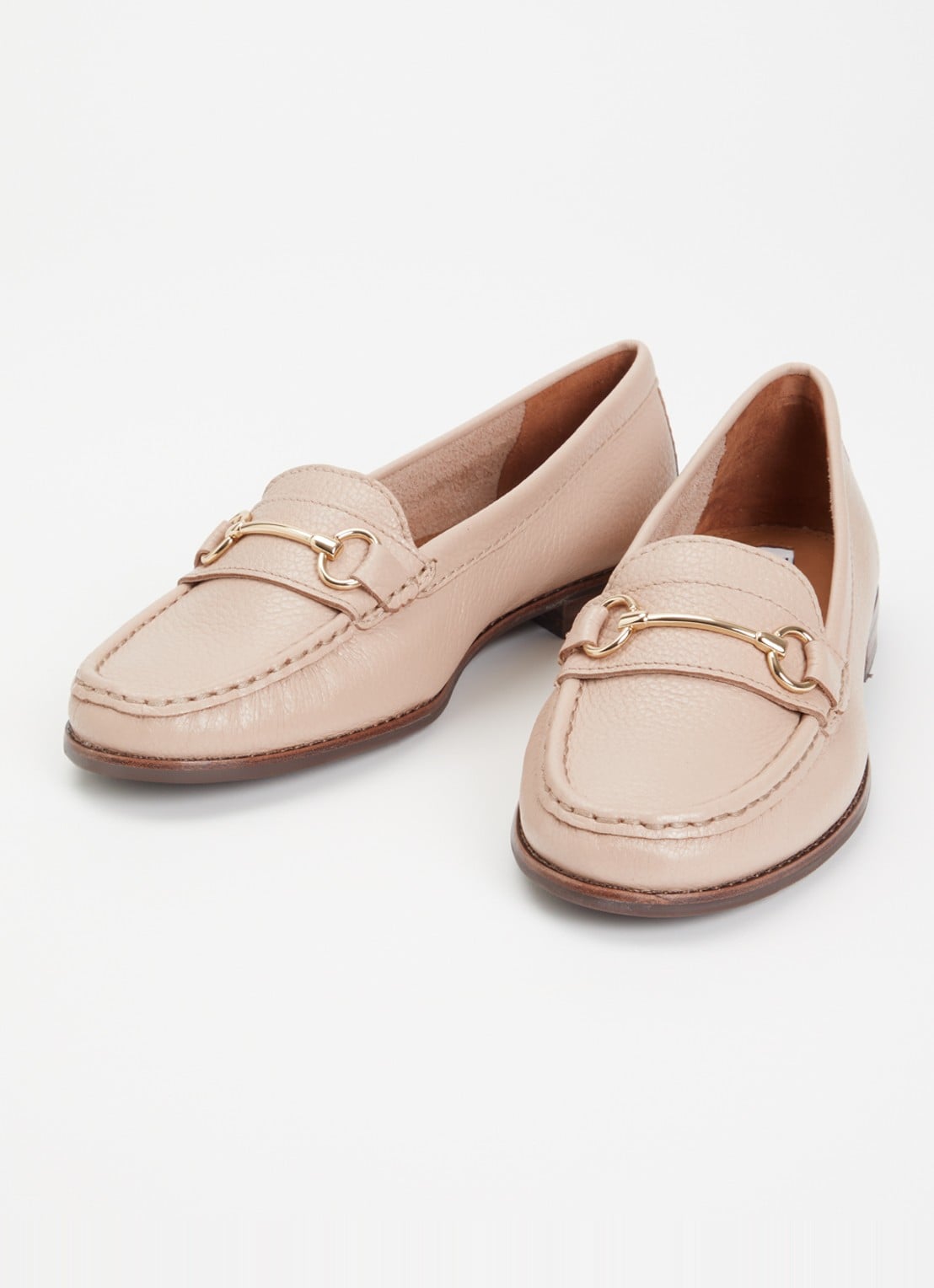 Dune London Wide Fit Glenny loafer - detail roze