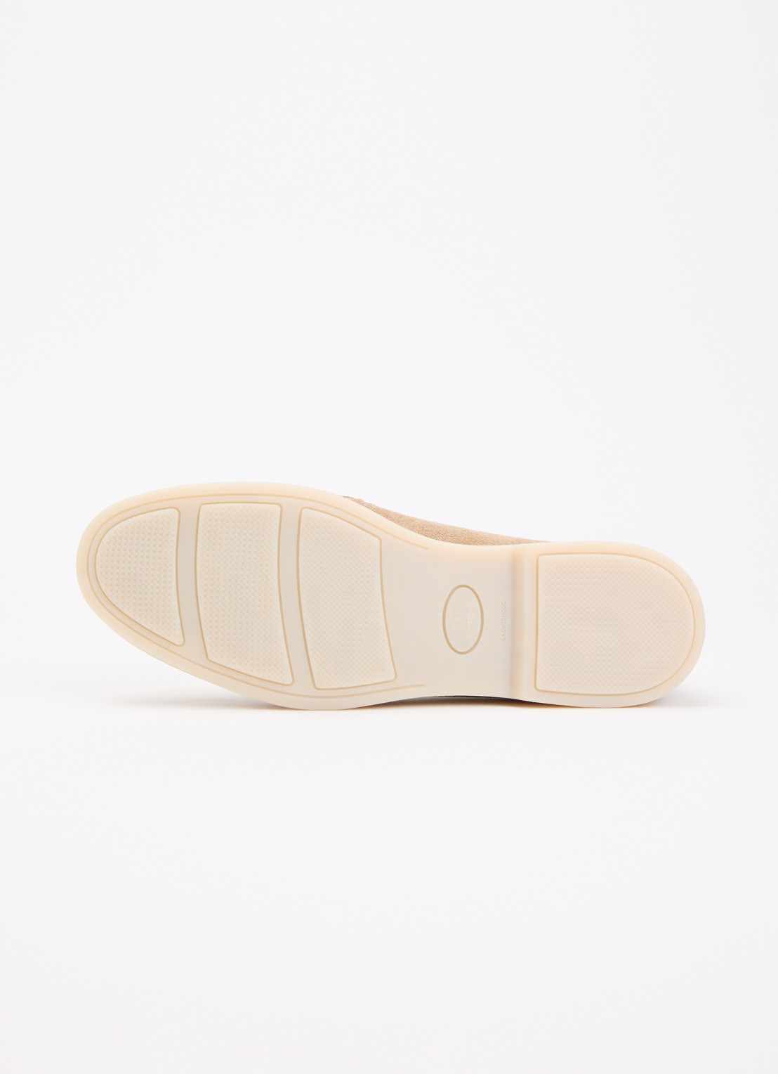 Dune London Wide Fit Grinning loafer van suède - detail 5 zand