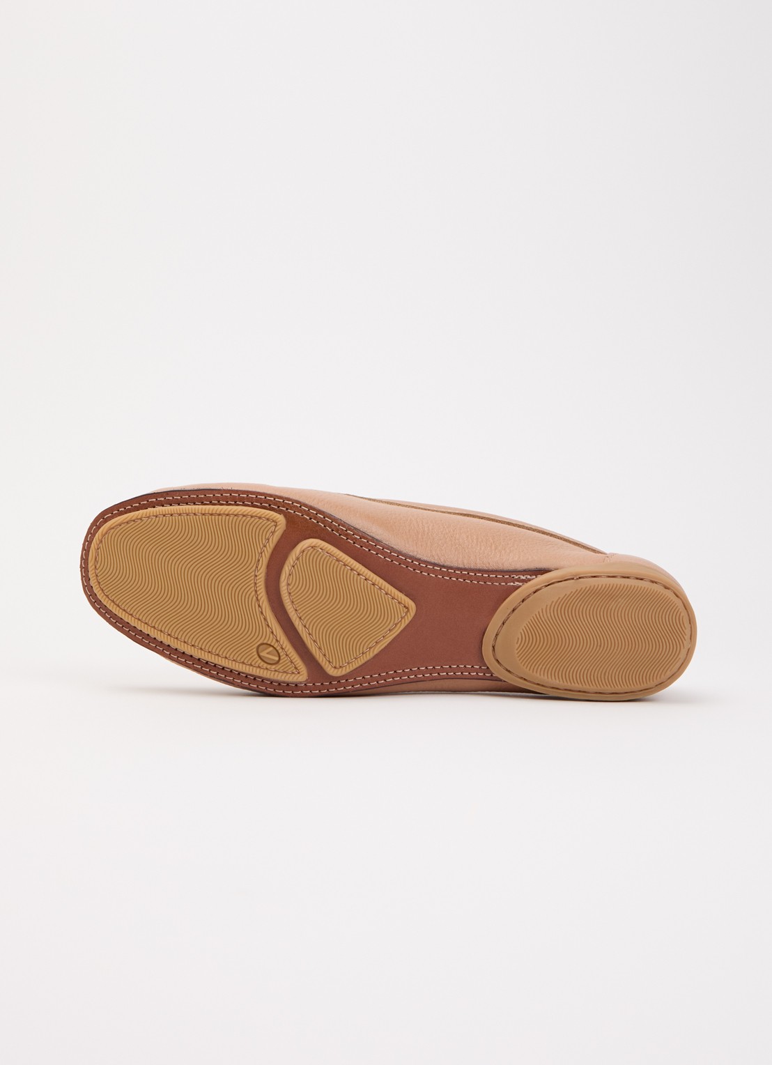 Dune London Wide Fit Grip mocassin van leer - detail 5 camel
