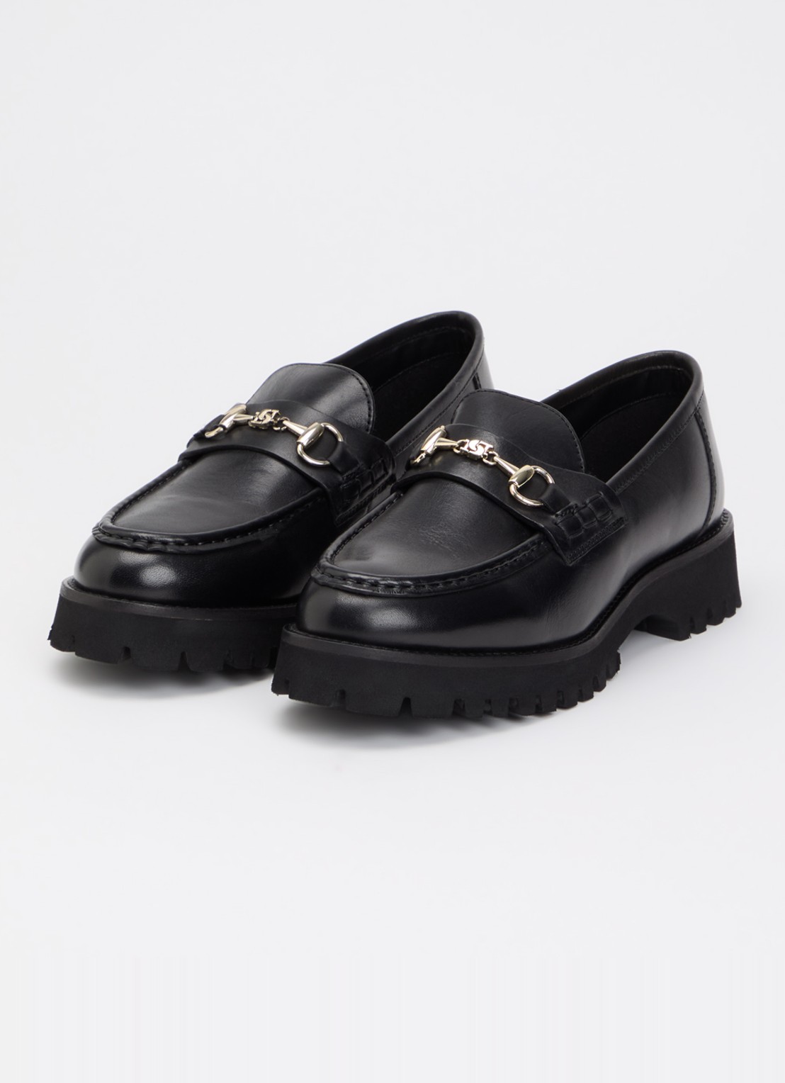 Dune London Wide Fit Grissini loafer  - detail 2 zwart