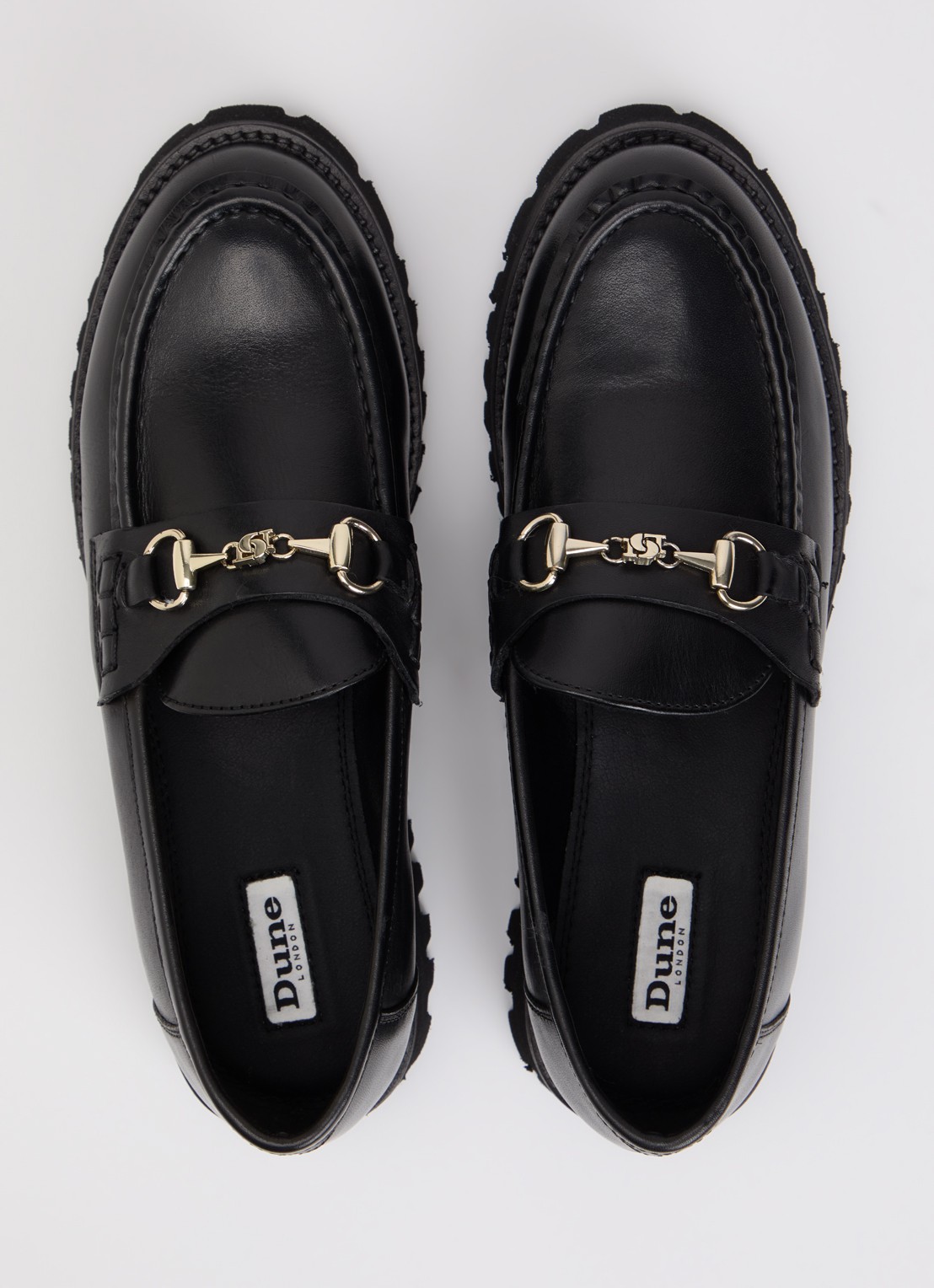 Dune London Wide Fit Grissini loafer  - detail 3 zwart