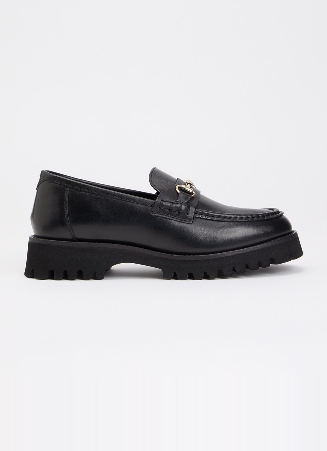 Dune London Wide Fit Grissini loafer  - voorkant 5 zwart