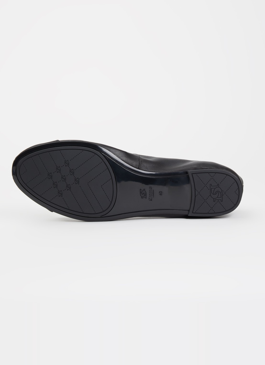 Dune London Wide Fit Hallo ballerina met strikdetail - detail 4 zwart