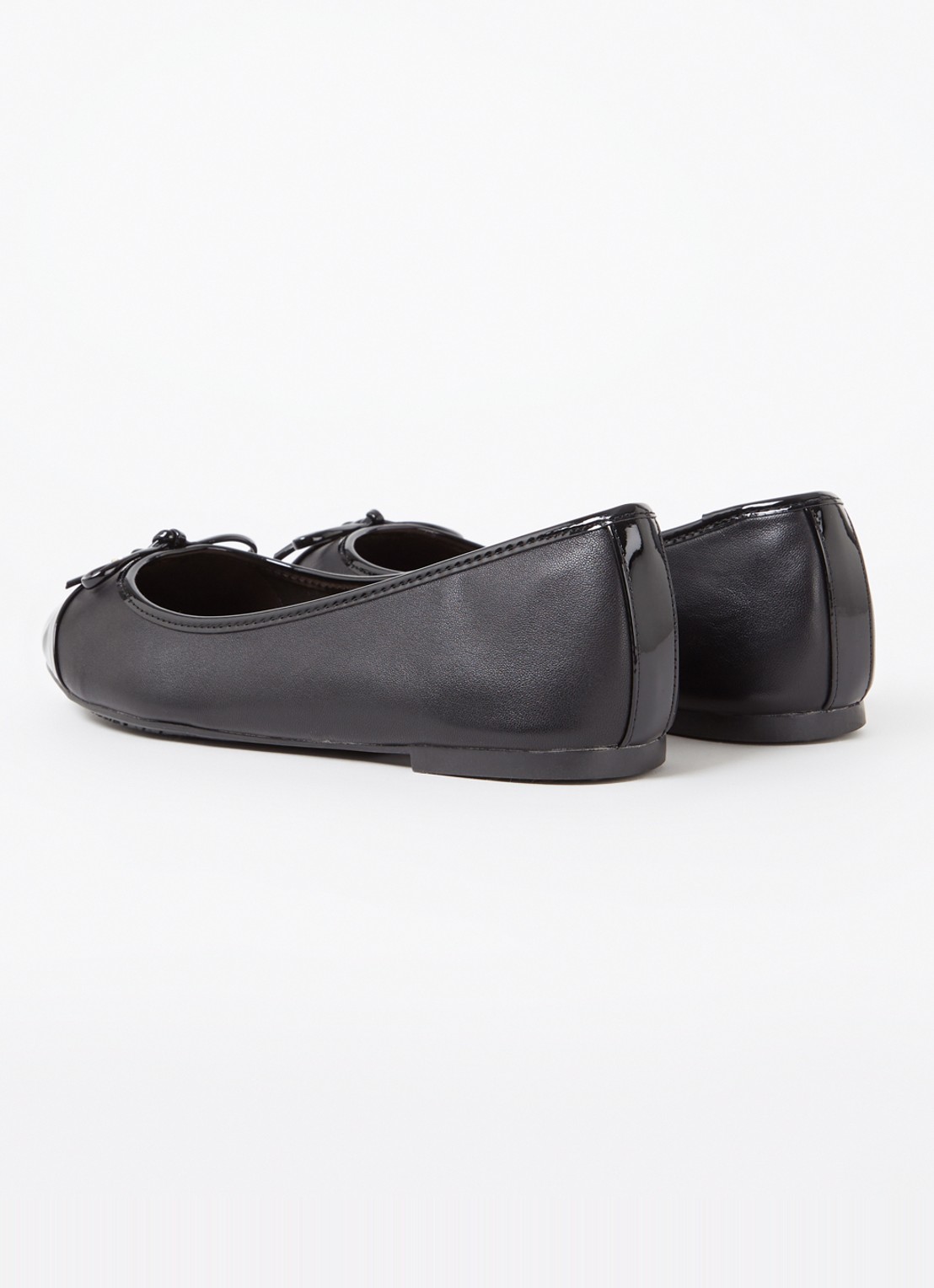 Dune London Wide Fit Hallo ballerina met strikdetail - achterkant 5 glans