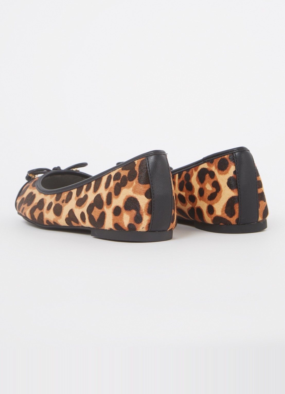 Dune London Wide Fit Hallo ballerina met strikdetail - achterkant 5 bruin