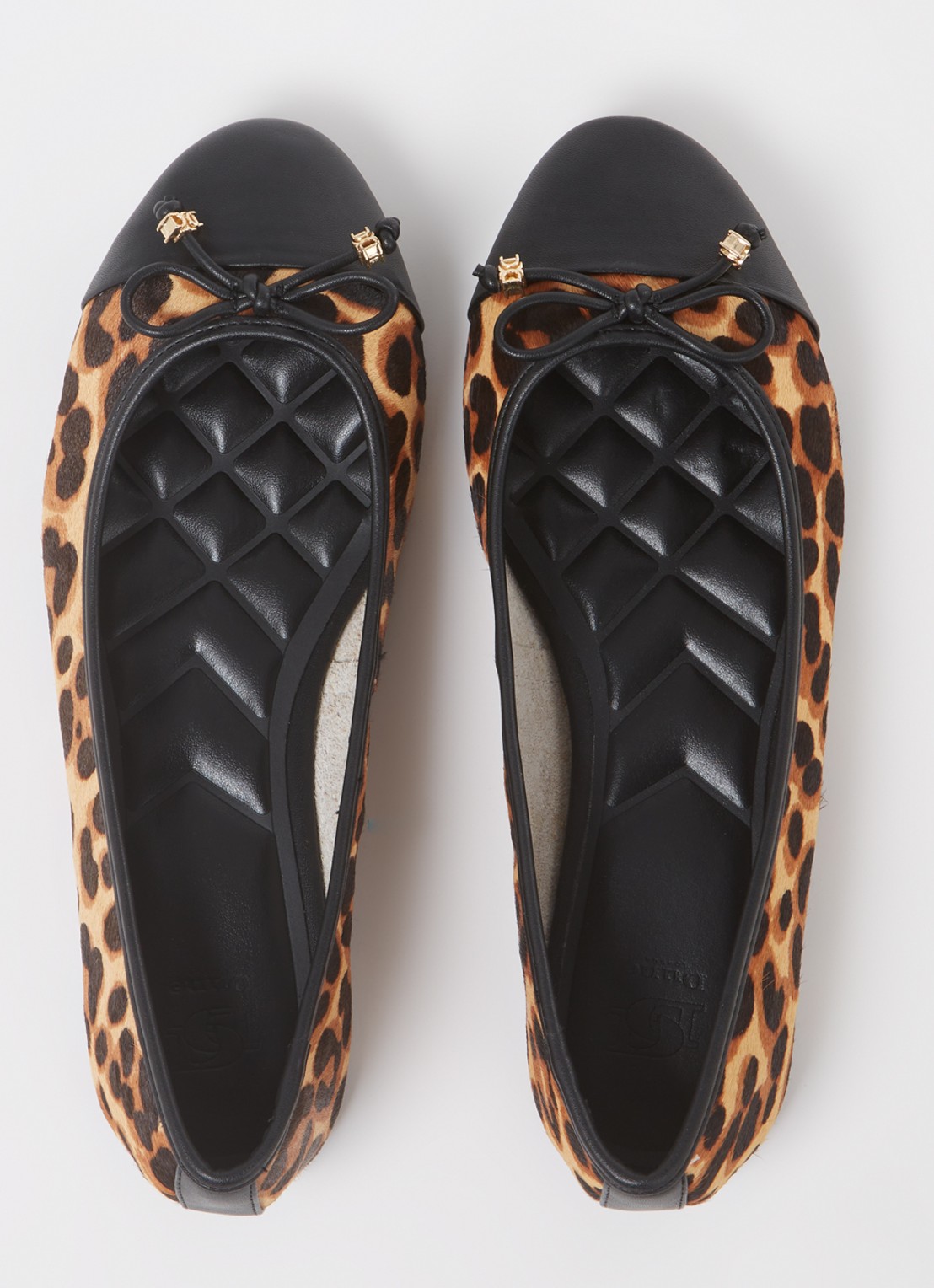 Dune London Wide Fit Hallo ballerina met strikdetail - detail 3 bruin