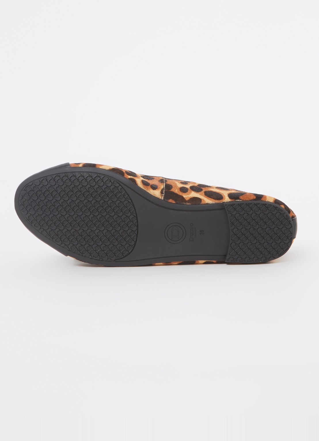 Dune London Wide Fit Hallo ballerina met strikdetail - detail 4 bruin