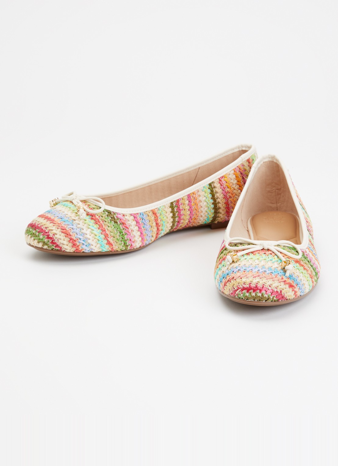 Dune London Wide Fit Hallo ballerina met strikdetail - detail 2 multicolor