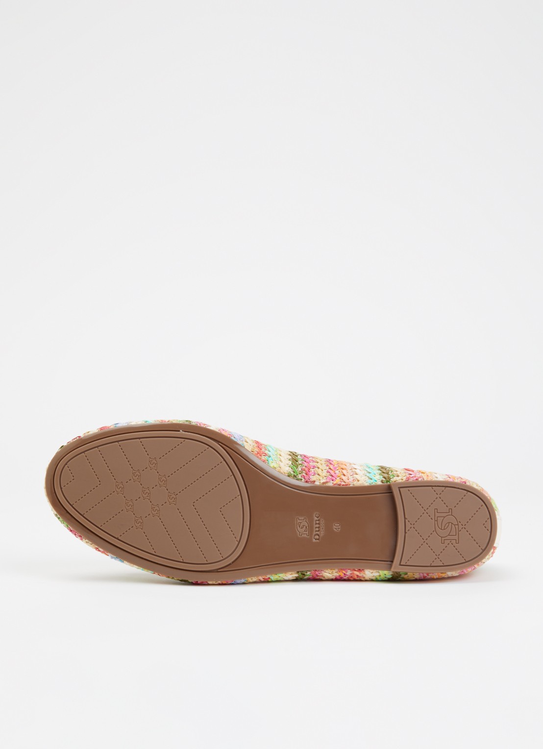 Dune London Wide Fit Hallo ballerina met strikdetail - detail 4 multicolor