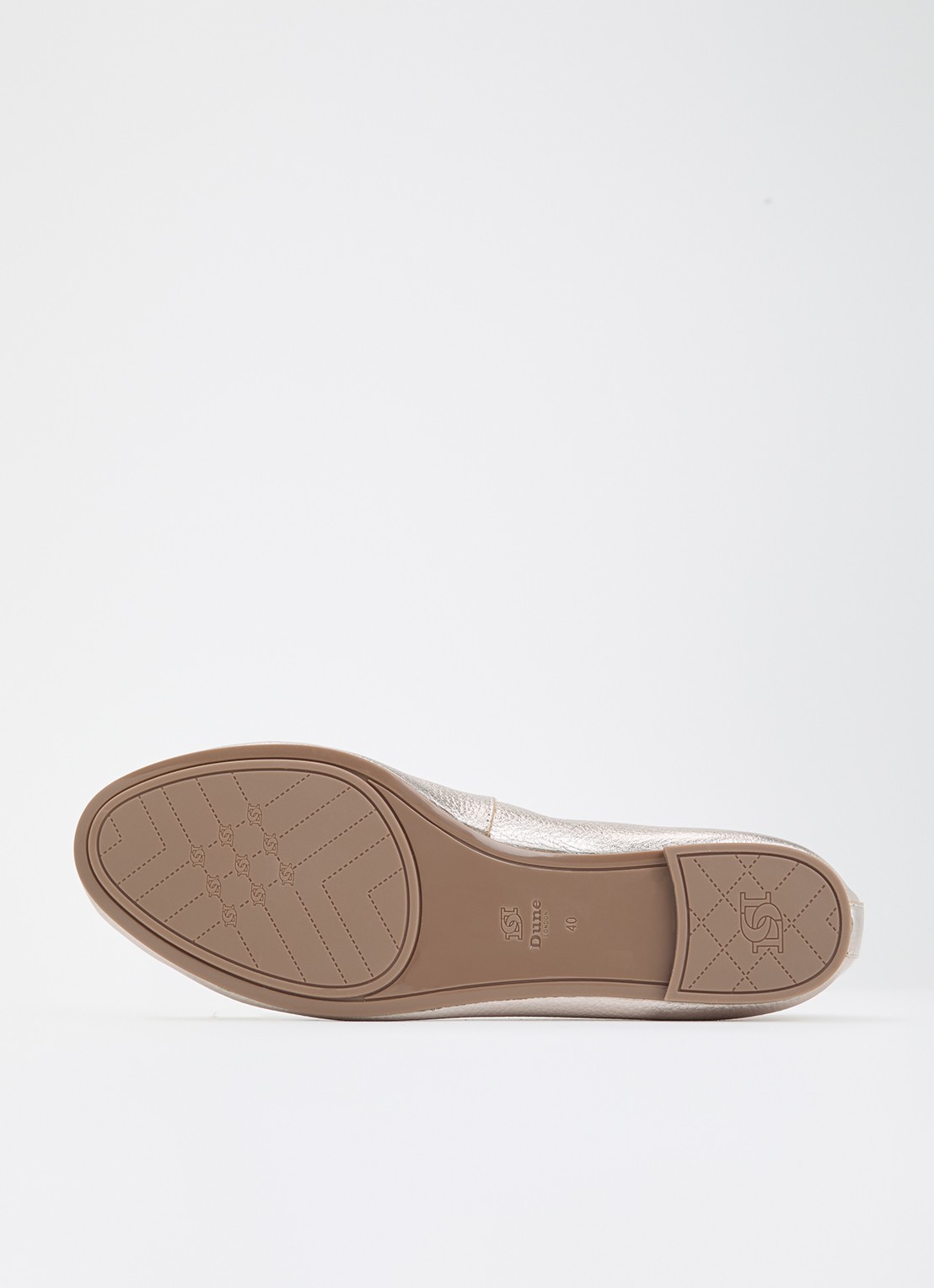 Dune London Wide Fit Hallo ballerina met strikdetail - detail 5 zilver