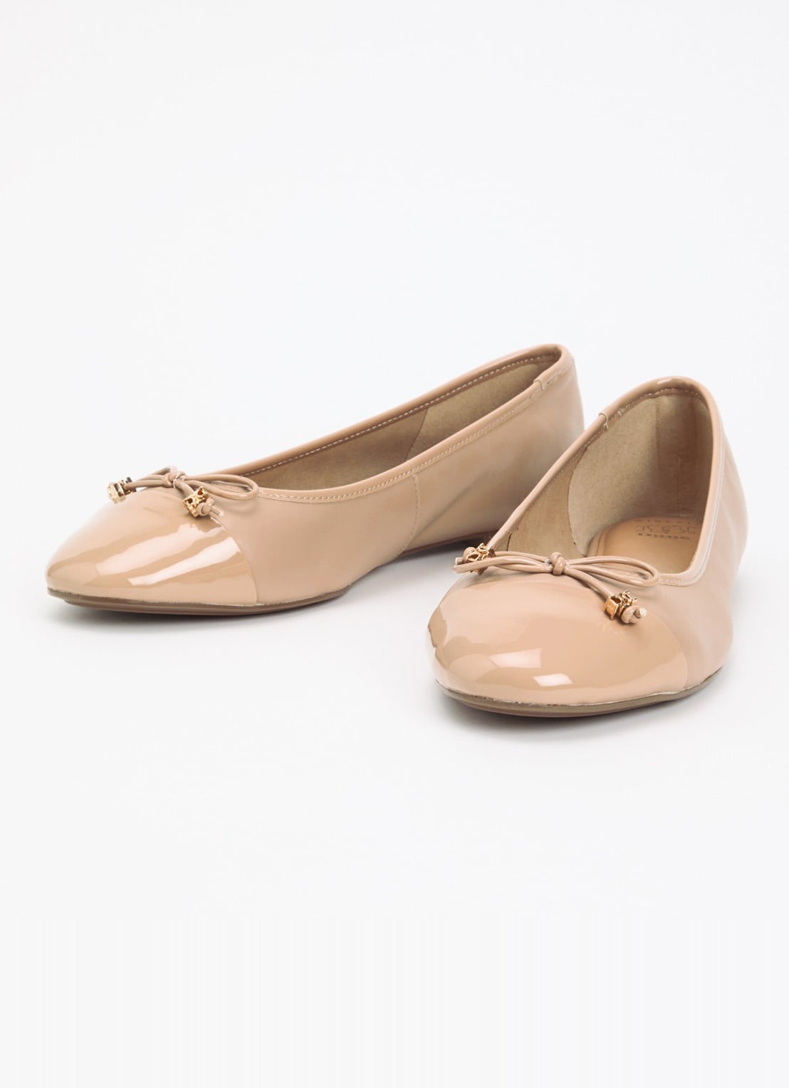 Dune London Wide Fit Hallo ballerina met strikdetail - detail 3 oudroze