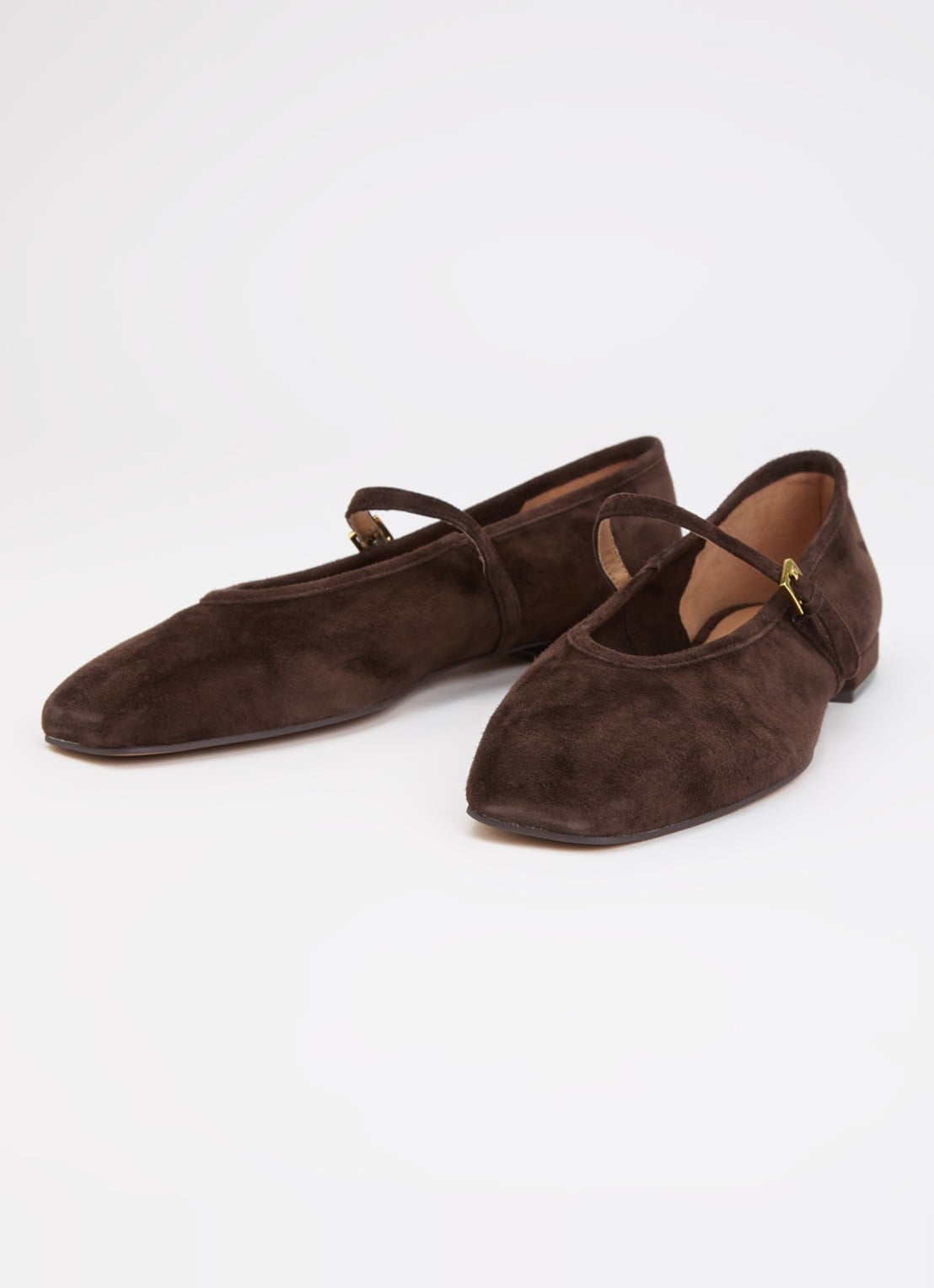 Dune London Wide Fit Hearthrob ballerina - detail donkerbruin