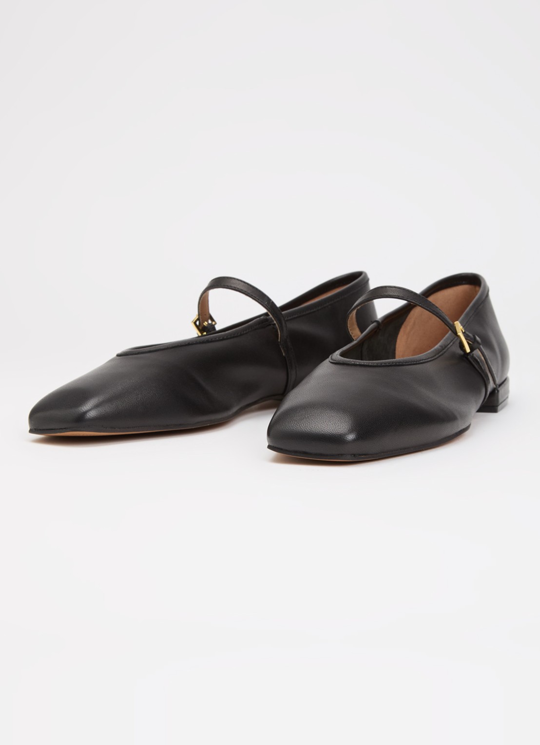 Dune London Wide Fit Hearthrob ballerina - detail zwart
