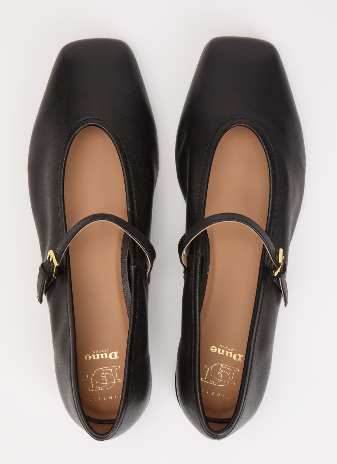 Dune London Wide Fit Hearthrob ballerina - detail 2 zwart