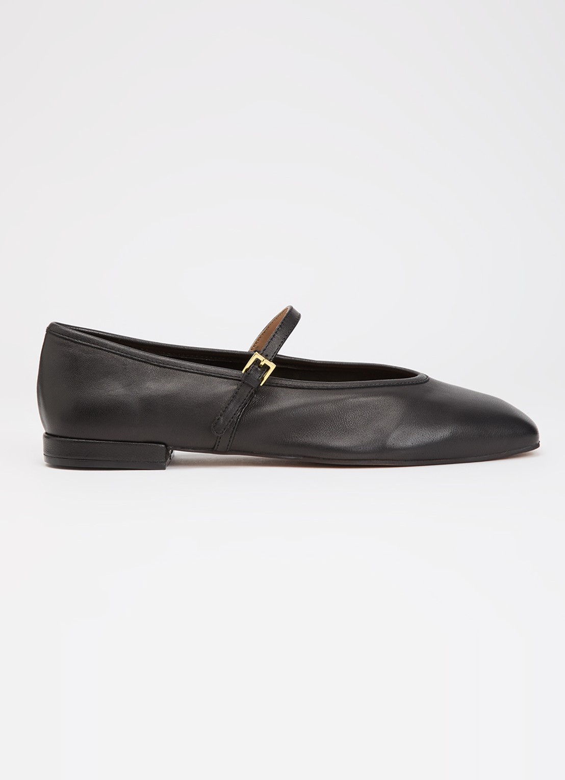 Dune London Wide Fit Hearthrob ballerina - voorkant 5 zwart