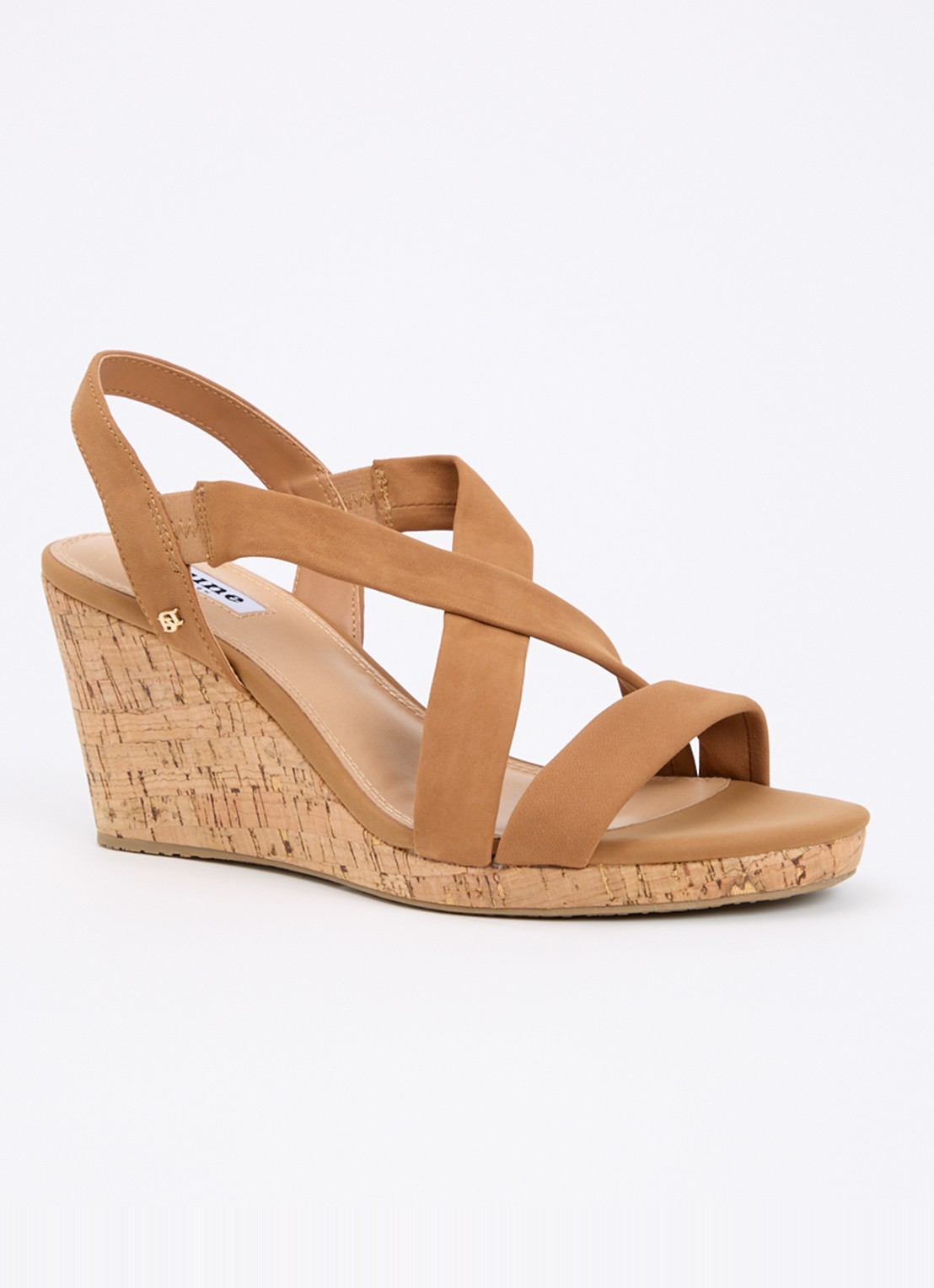 Dune London Wide Fit Kamies sleehak van leer - voorkant 4 bruin