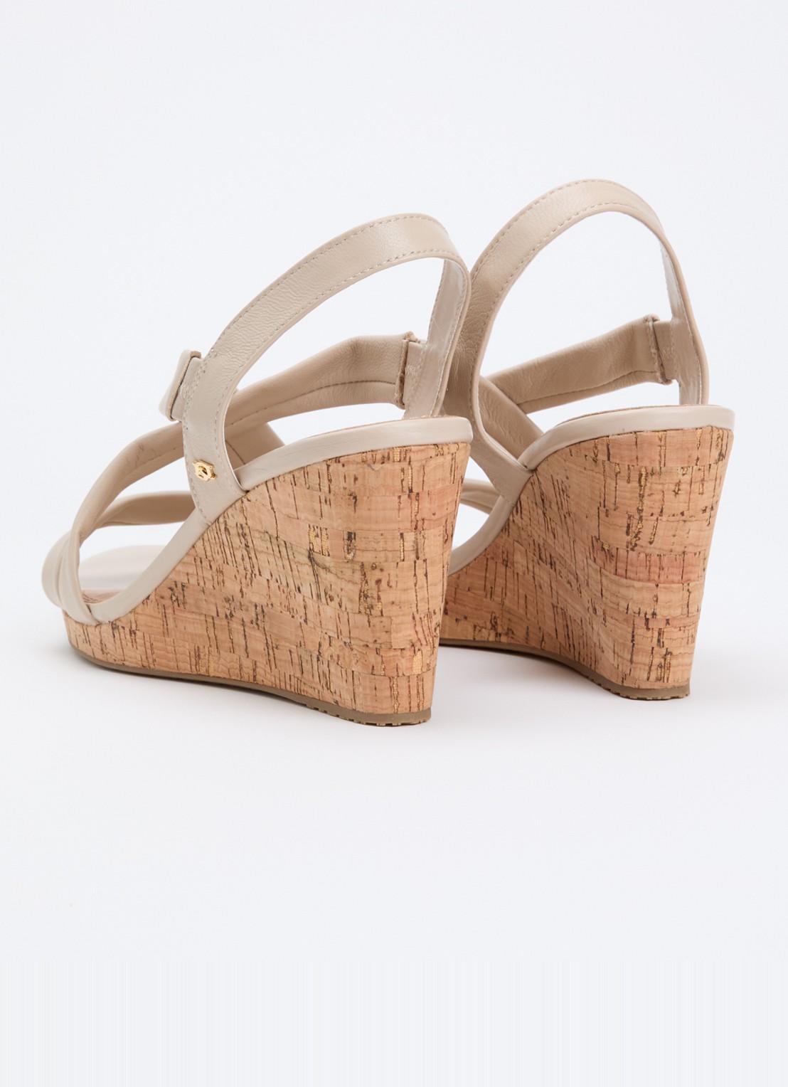 Dune London Wide Fit Kamies sleehak van leer - achterkant 5 creme