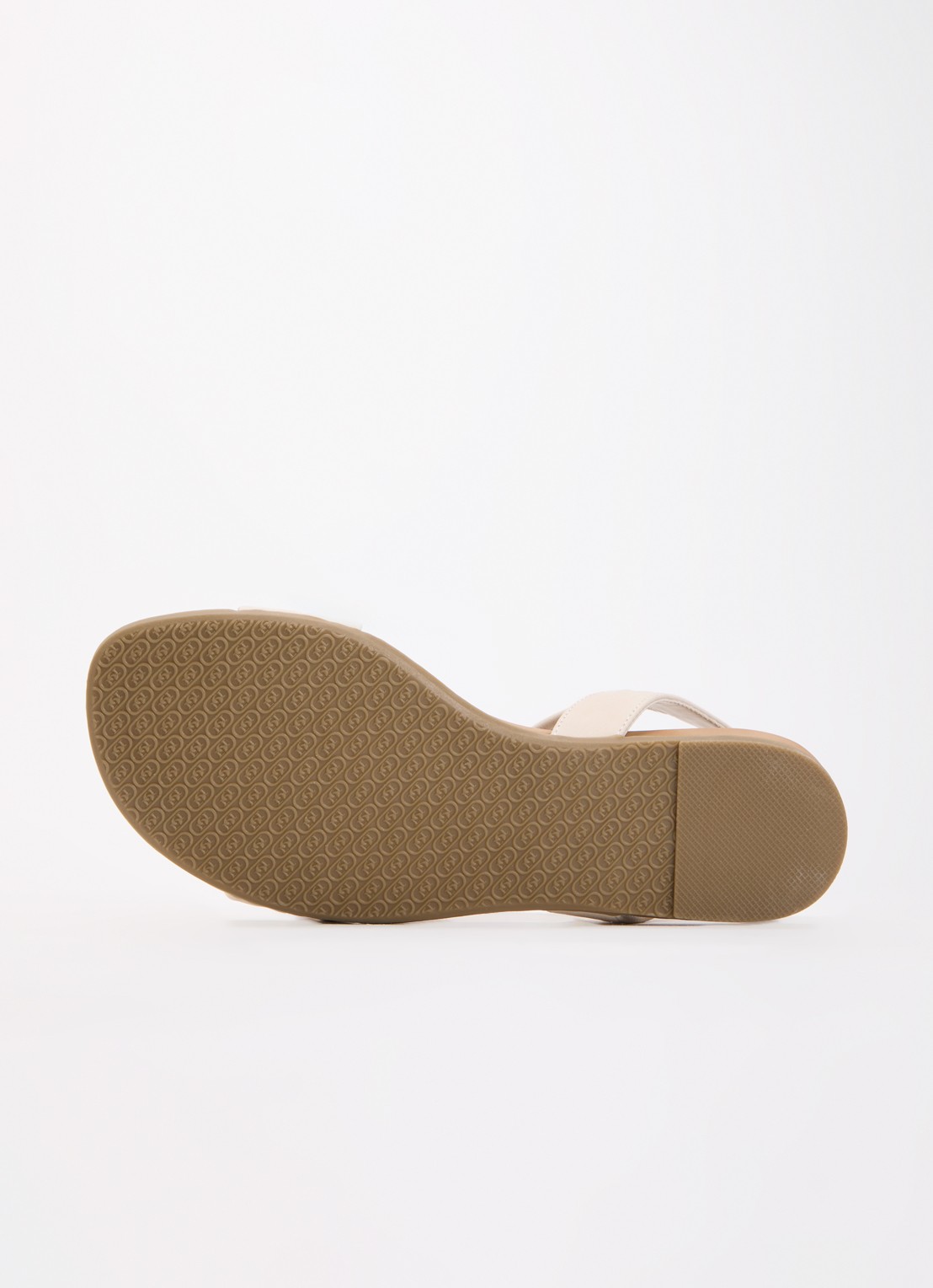 Dune London Wide Fit Landies sandaal van leer - detail 4 creme