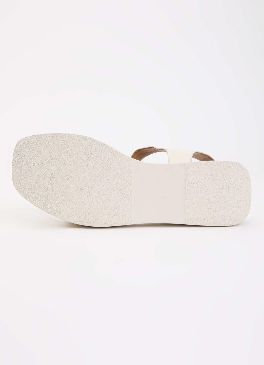Dune London Wide Fit Licia sandaal van leer - detail 3 gebroken wit