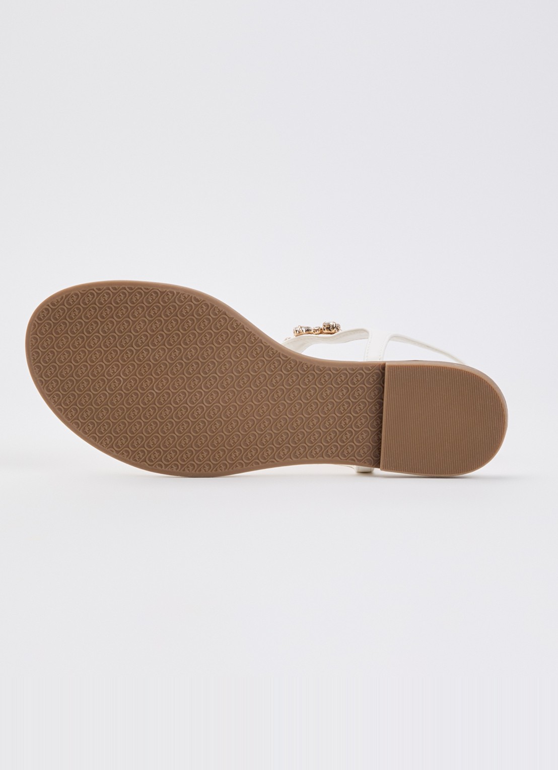 Dune London Wide Fit Life sandaal met strass - detail 3 wit