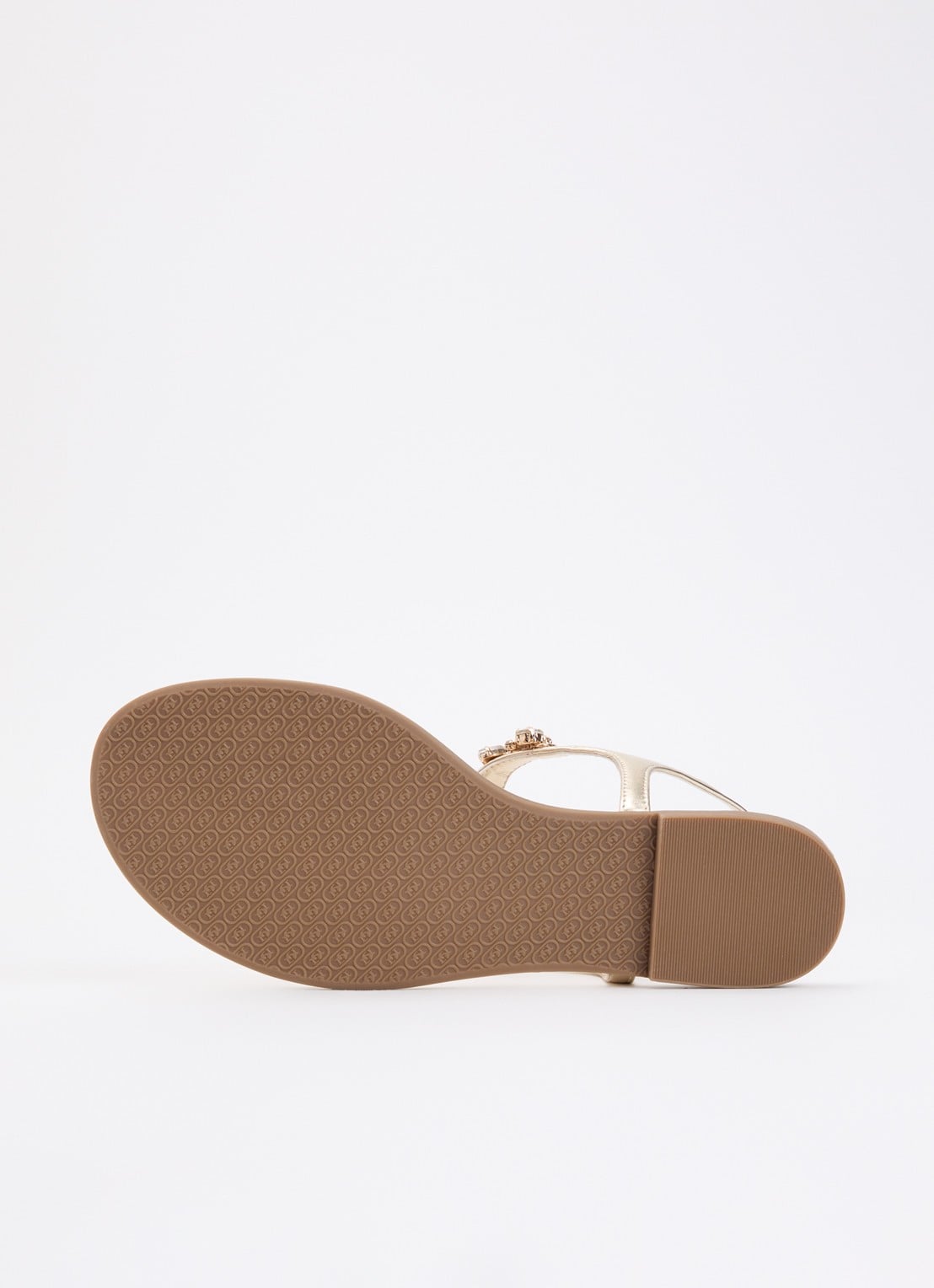 Dune London Wide Fit Life sandaal met strass - detail 5 goud