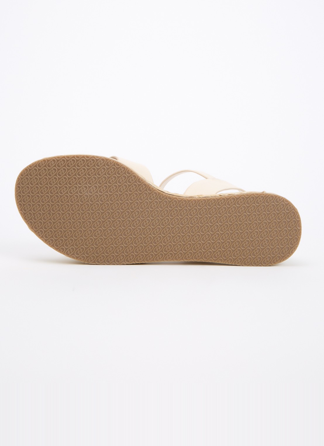 Dune London Wide Fit Littleton sleehak van leer met metallic finish - detail 3 creme