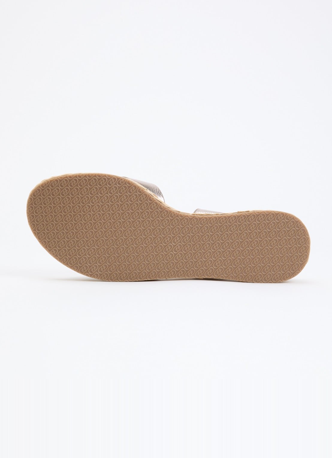 Dune London Wide Fit Littleton sleehak van leer met metallic finish - detail 4 taupe