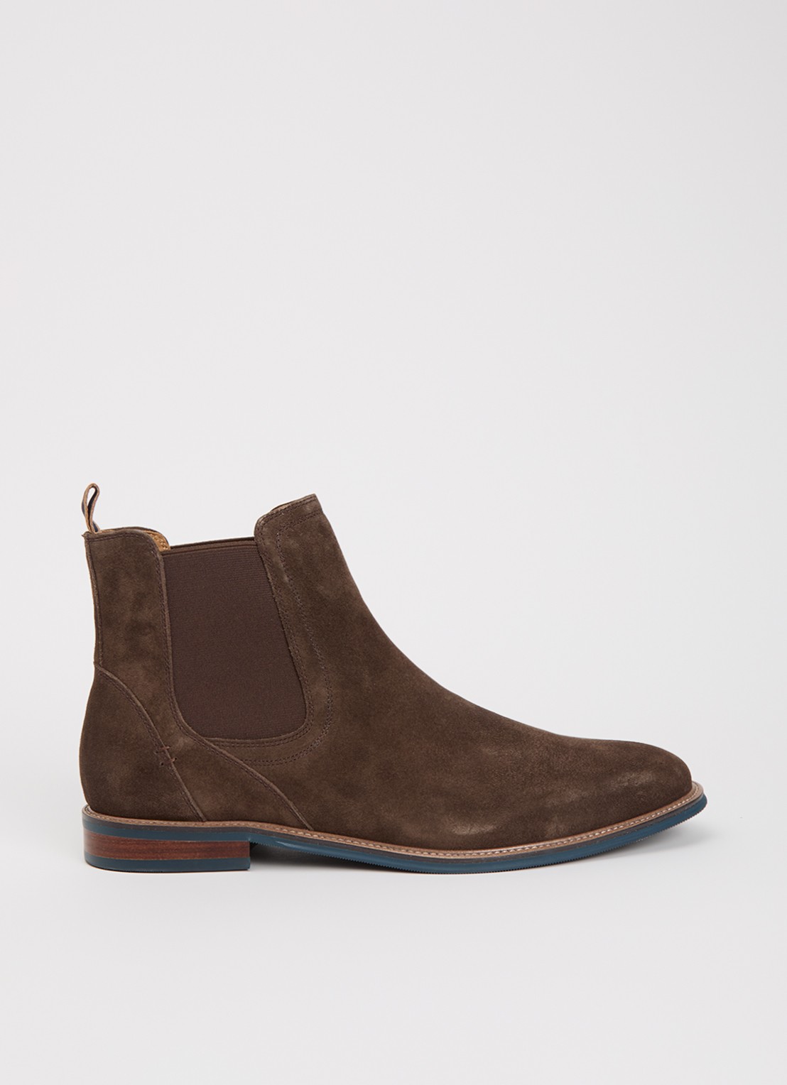 Dune London Wide Fit McKinley chelsea boot - voorkant 2 bruin