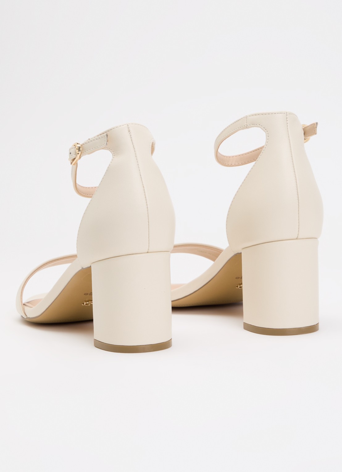 Dune London Wide Fit Melins sandalette - achterkant 5 ivoor