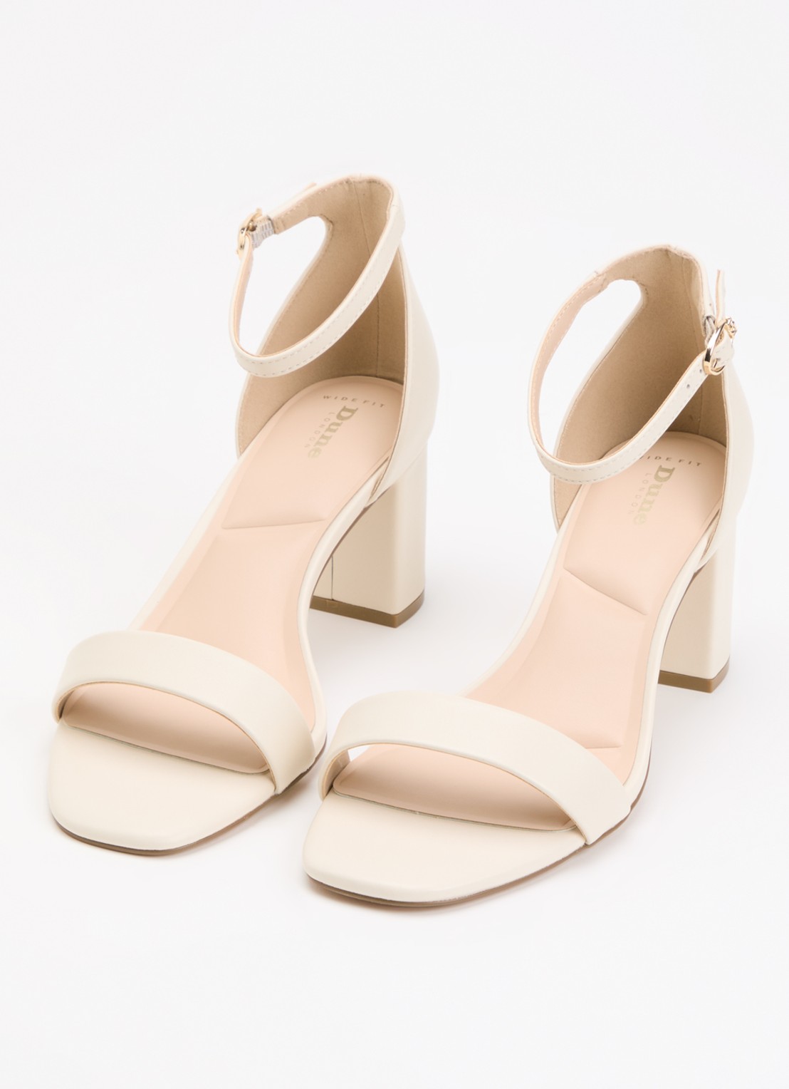 Dune London Wide Fit Melins sandalette - detail ivoor