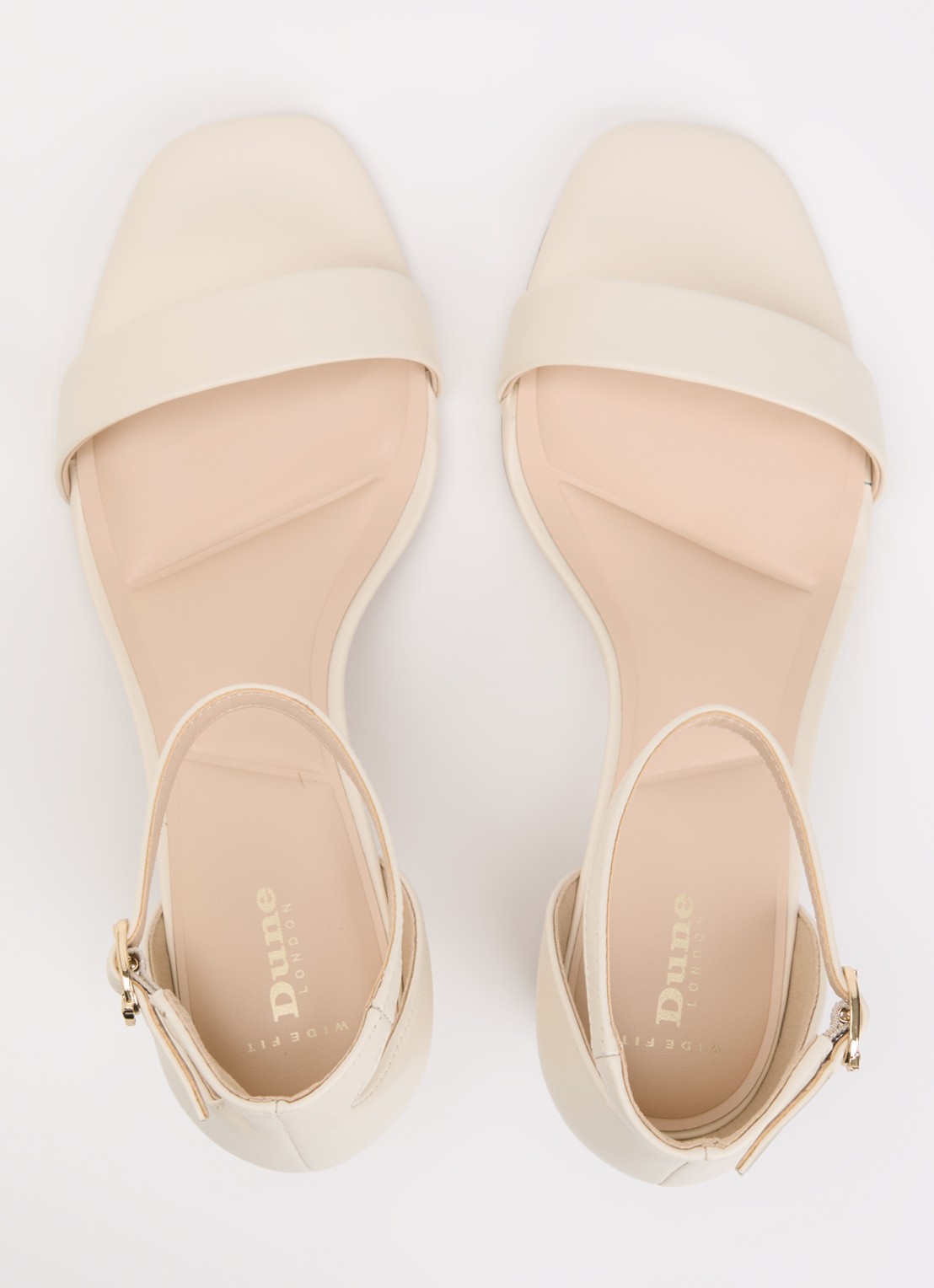 Dune London Wide Fit Melins sandalette - detail 2 ivoor