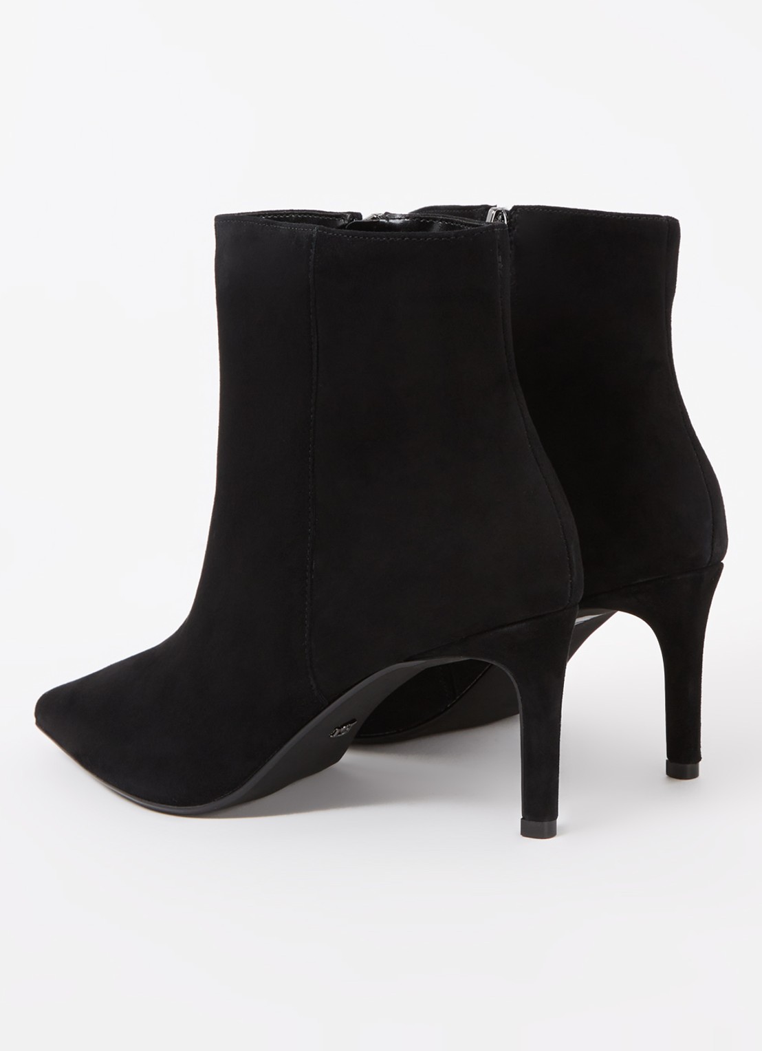Dune London Wide Fit Obsessively enkellaarsje van suède - achterkant 4 zwart