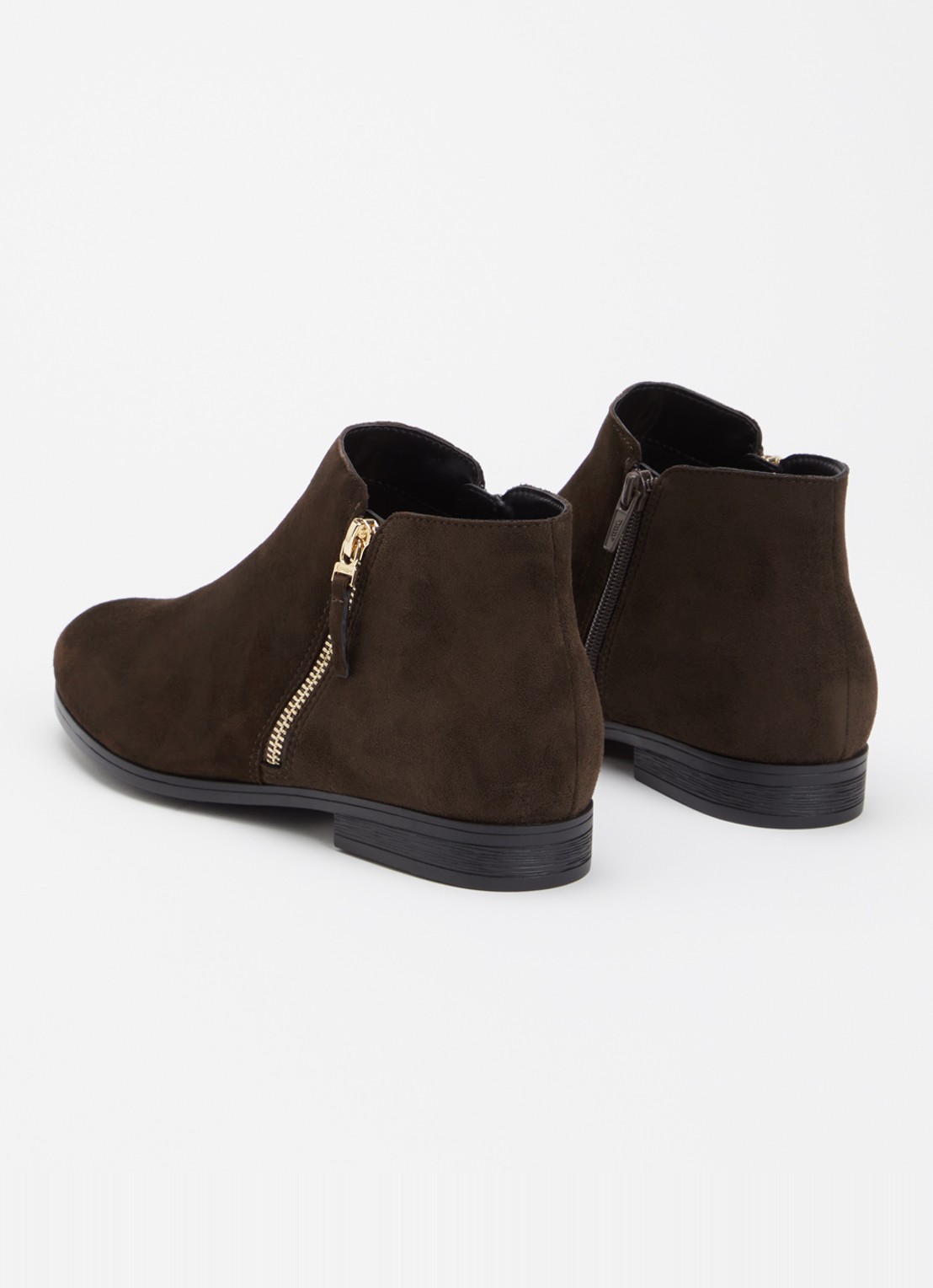 Dune London Wide Fit Pantha enkellaarsje  - achterkant 4 bruin