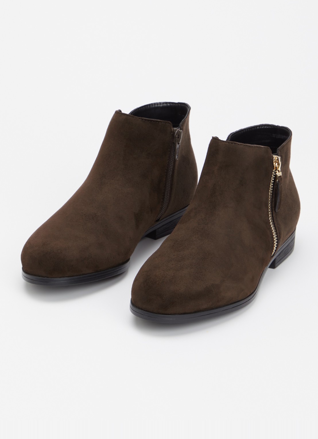Dune London Wide Fit Pantha enkellaarsje  - detail 2 bruin