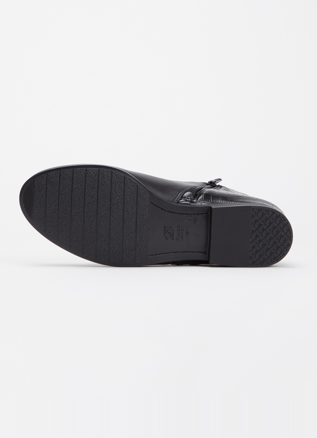 Dune London Wide Fit Pantha enkellaarsje  - detail 3 zwart