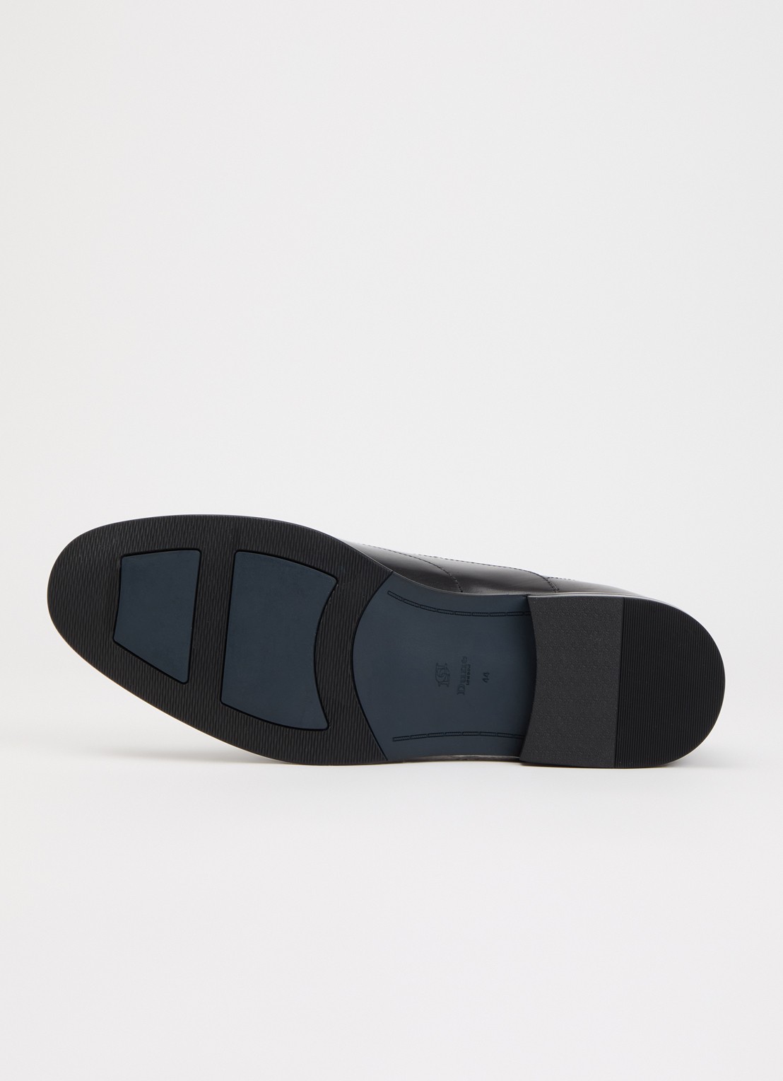 Dune London Wide Fit Shaay brogue van leer - detail 3 zwart