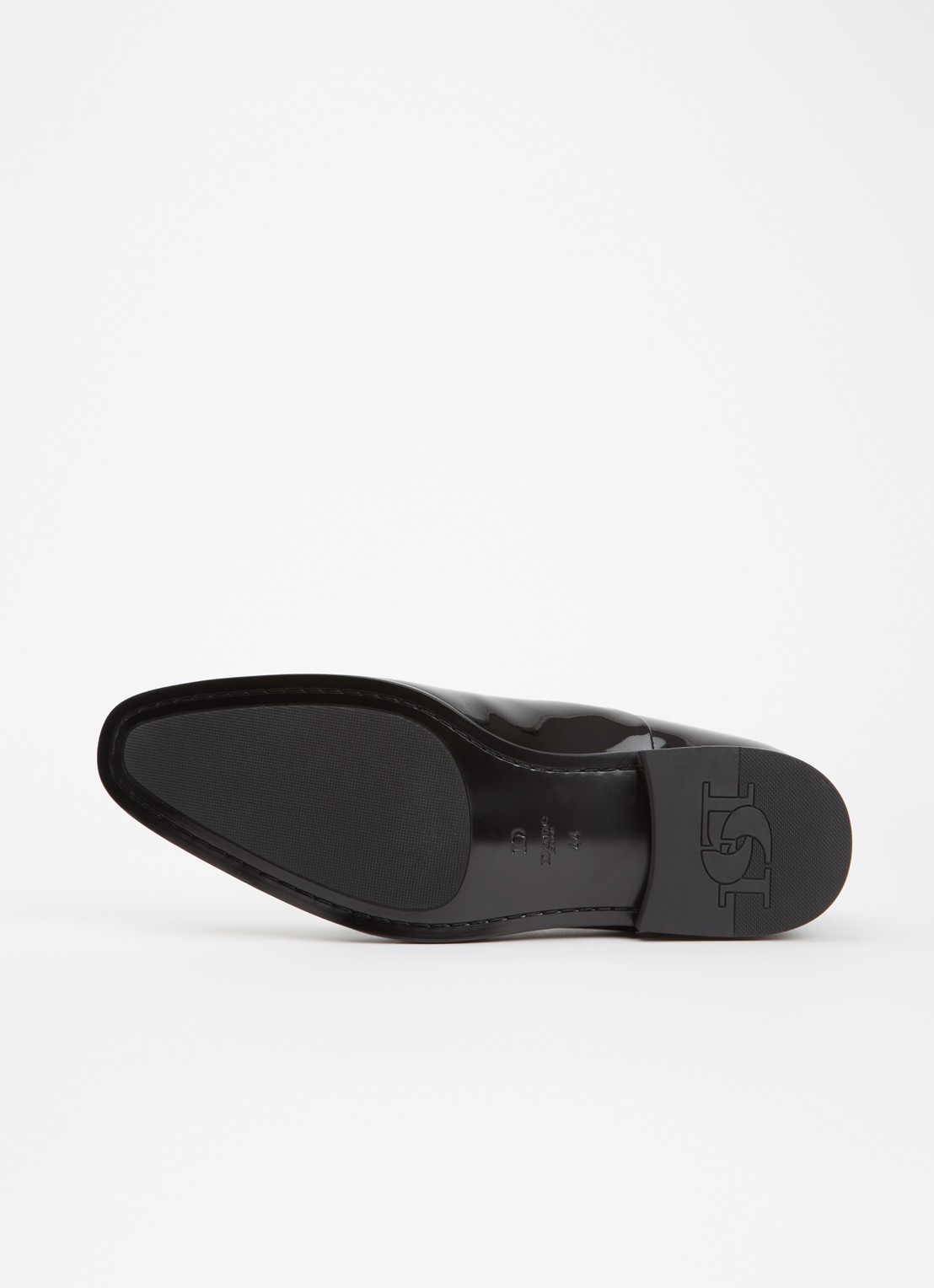 Dune London Wide Fit Shuffle veterschoen van lakleer - detail 4 zwart