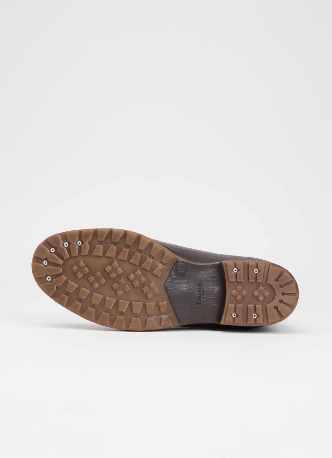Dune London Wide Fit Simon veterboot van leer - detail 3 bruin
