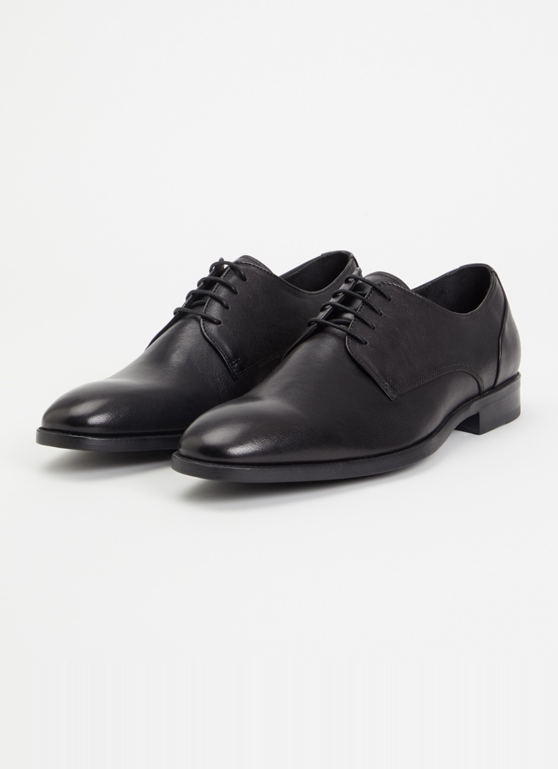 Dune London Wide Fit Sole veterschoen van leer  - detail 2 zwart